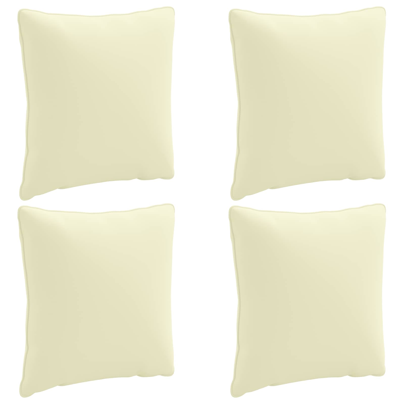 Seljapadi PUTTEN 4 tk 100% Polüester Kreemjas 40 x 40 x 15 cm