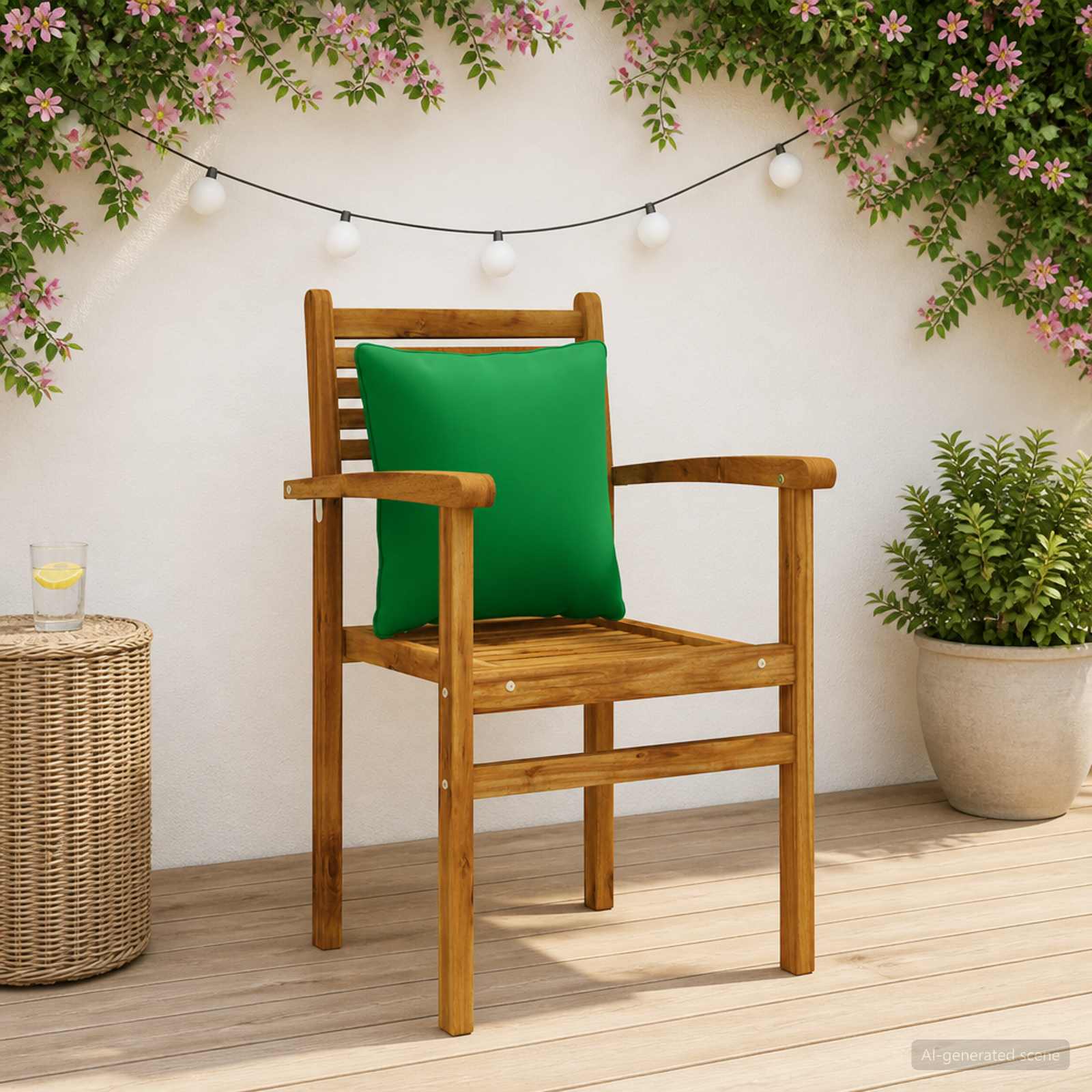 Seljapadi PUTTEN 4 tk 100% Polüester Roheline 40 x 40 x 15 cm