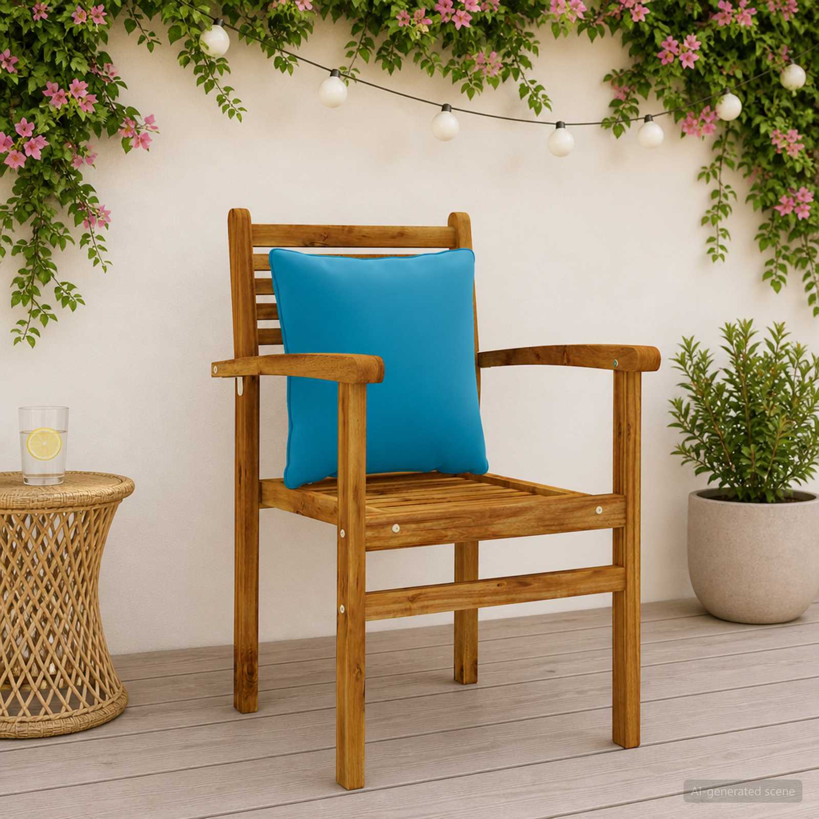 Seljapadi PUTTEN 4 tk 100% Polüester Helesinine 40 x 40 x 15 cm