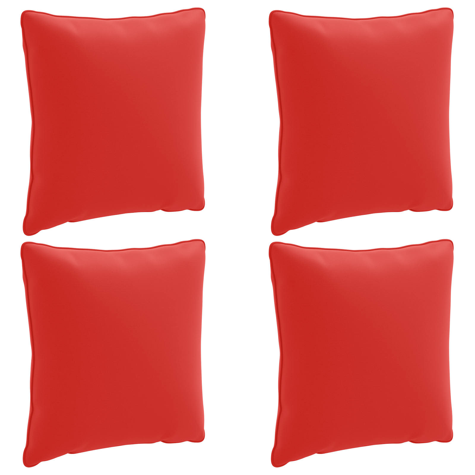 Seljapadi PUTTEN 4 tk 100% Polüester Punane 40 x 40 x 15 cm