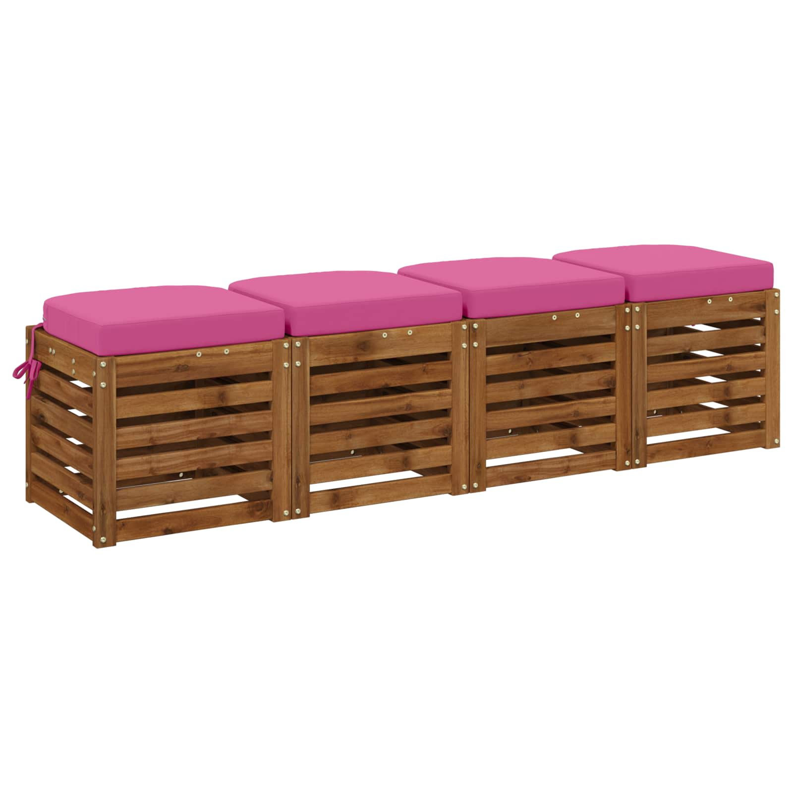 4-osaline istepadjade komplekt SOEST 4 tk 100% Polüester Roosa