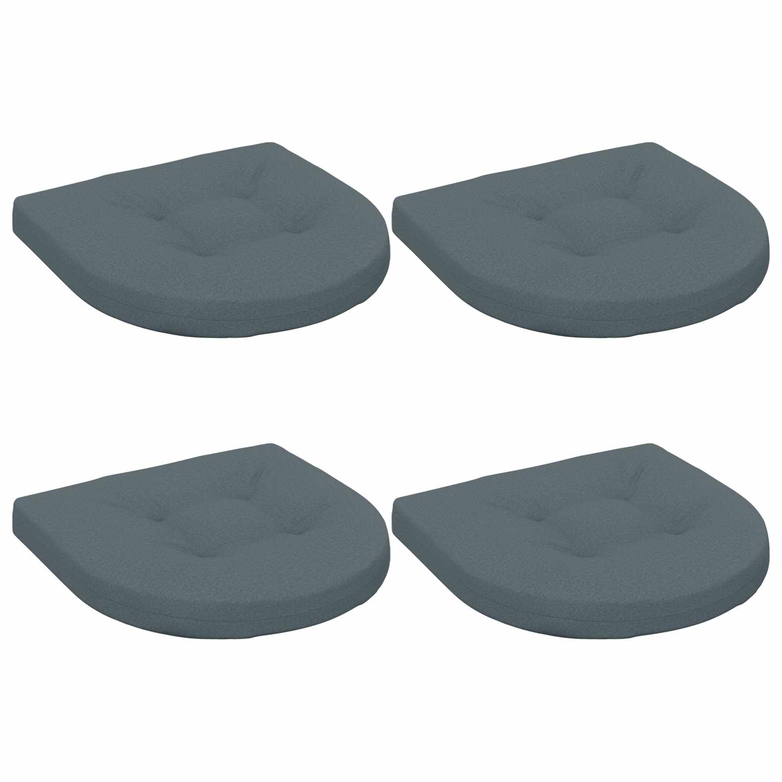4-osalised istepad 4 tk 100% Polüester Sinine 45 x 45 x 5 cm