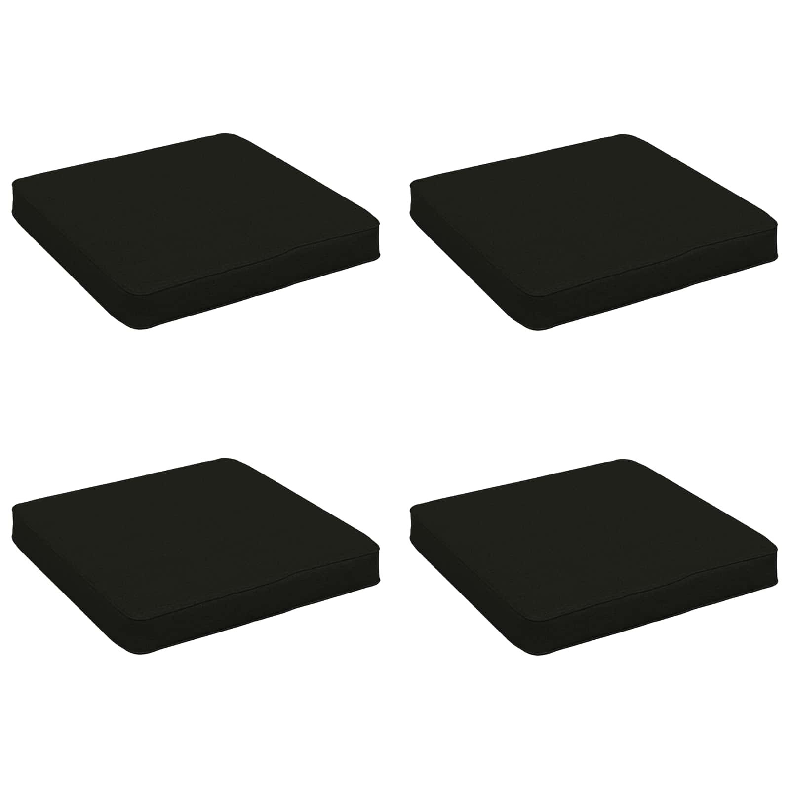 4-osalised istepad VUGHT 4 tk 100% Polüester Must