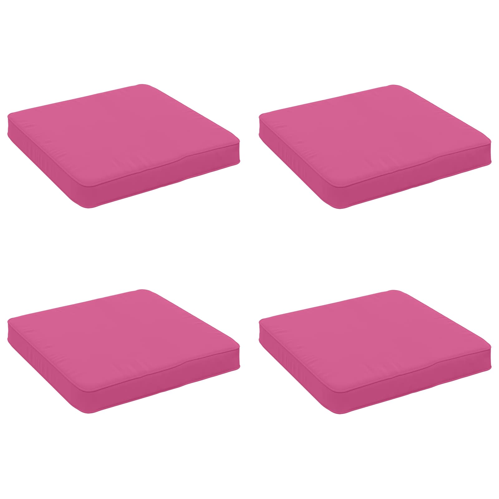 4-osalised istepad VUGHT 4 tk 100% Polüester Roosa