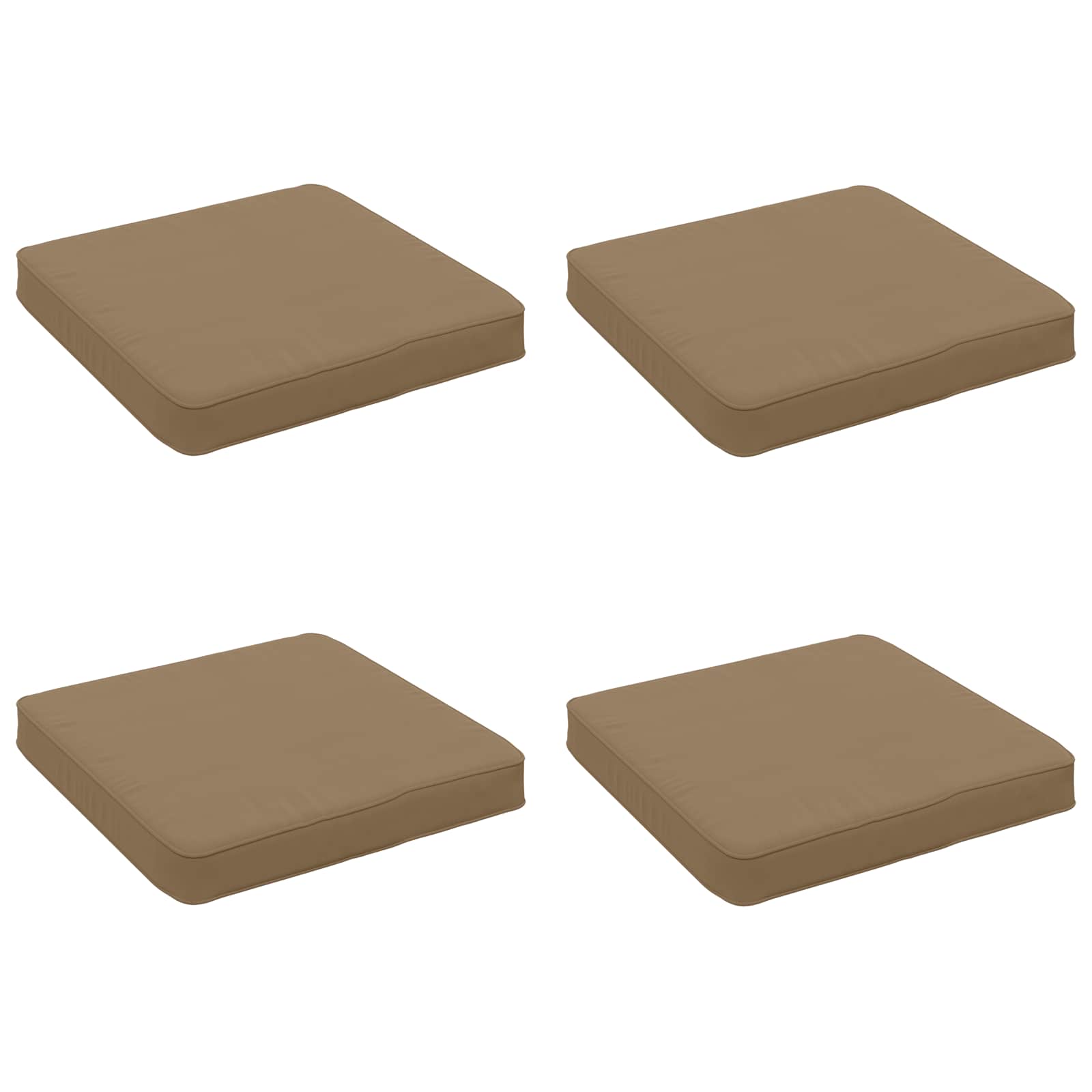4-osalised istepad VUGHT 4 tk 100% Polüester Pruunikashall
