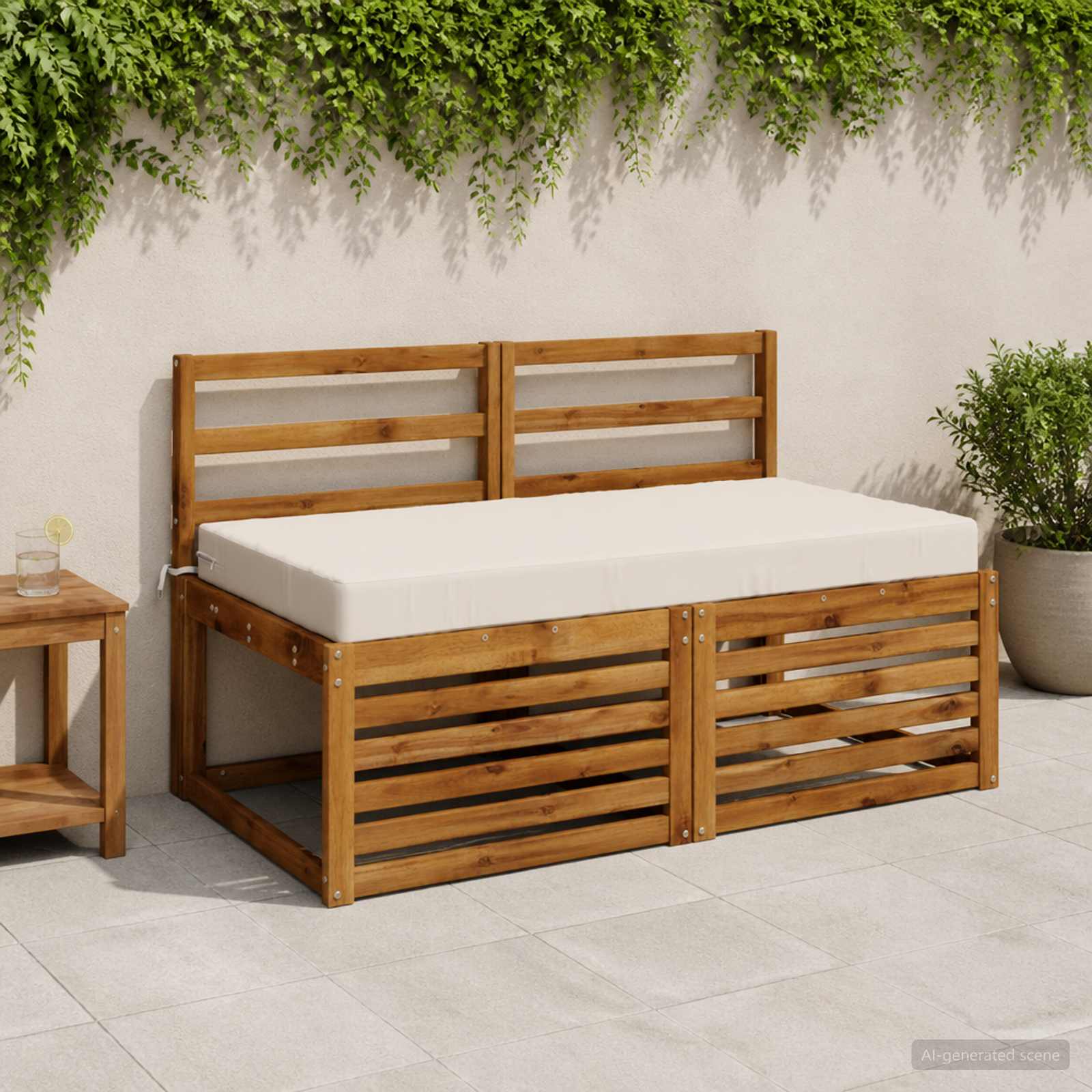 Istmepadi SOEST 100% Polüester Valge 120 x 80 x 10 cm