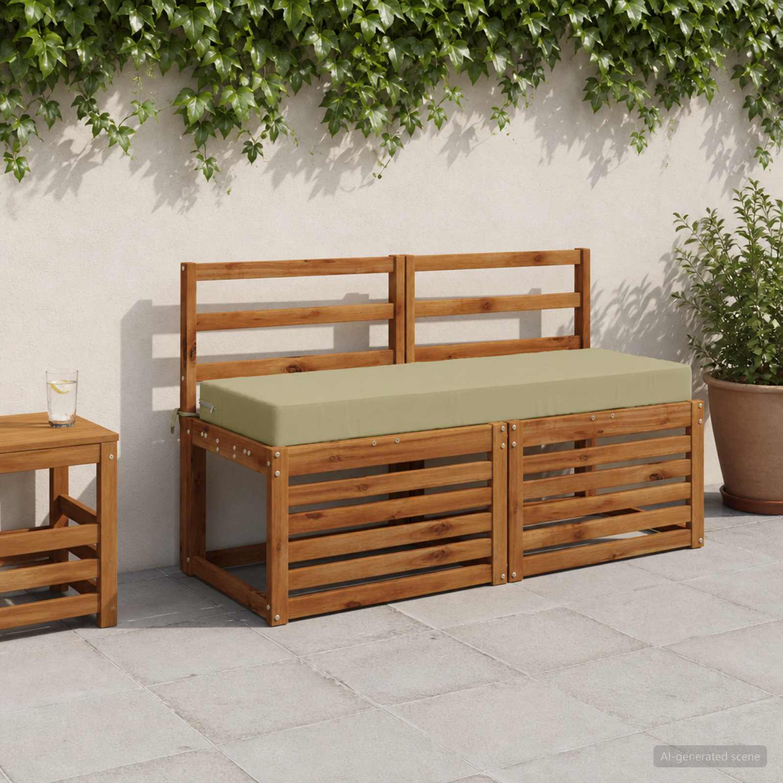 Seljapadi SOEST 100% Polüester Hele roheline 120 x 40 x 10 cm