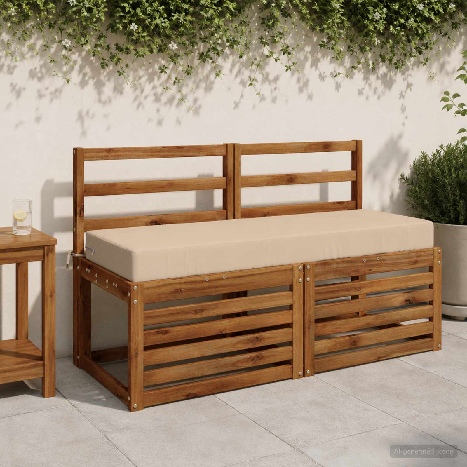Seljapadi SOEST 100% Polüester Kreemjas 120 x 40 x 10 cm