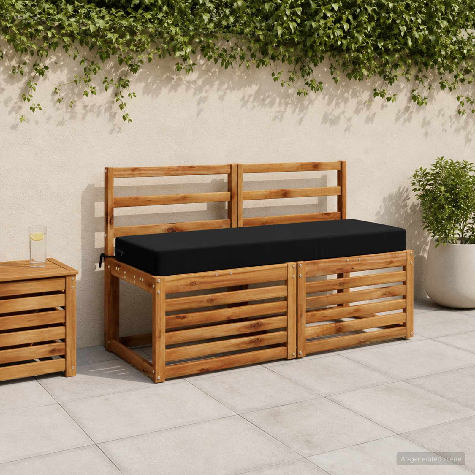 Seljapadi SOEST 100% Polüester Must 120 x 40 x 10 cm