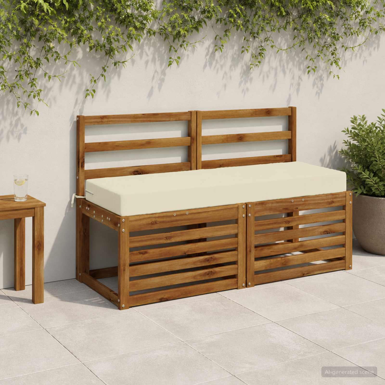 Seljapadi SOEST 100% Polüester Kreemjas 120 x 40 x 10 cm