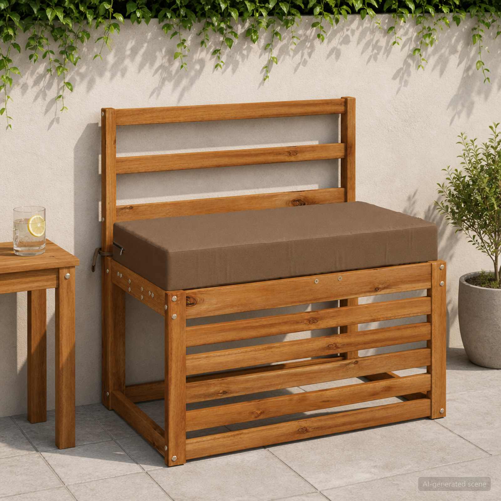 Seljapadi SOEST 100% Polüester Pruunikashall 70 x 40 x 10 cm