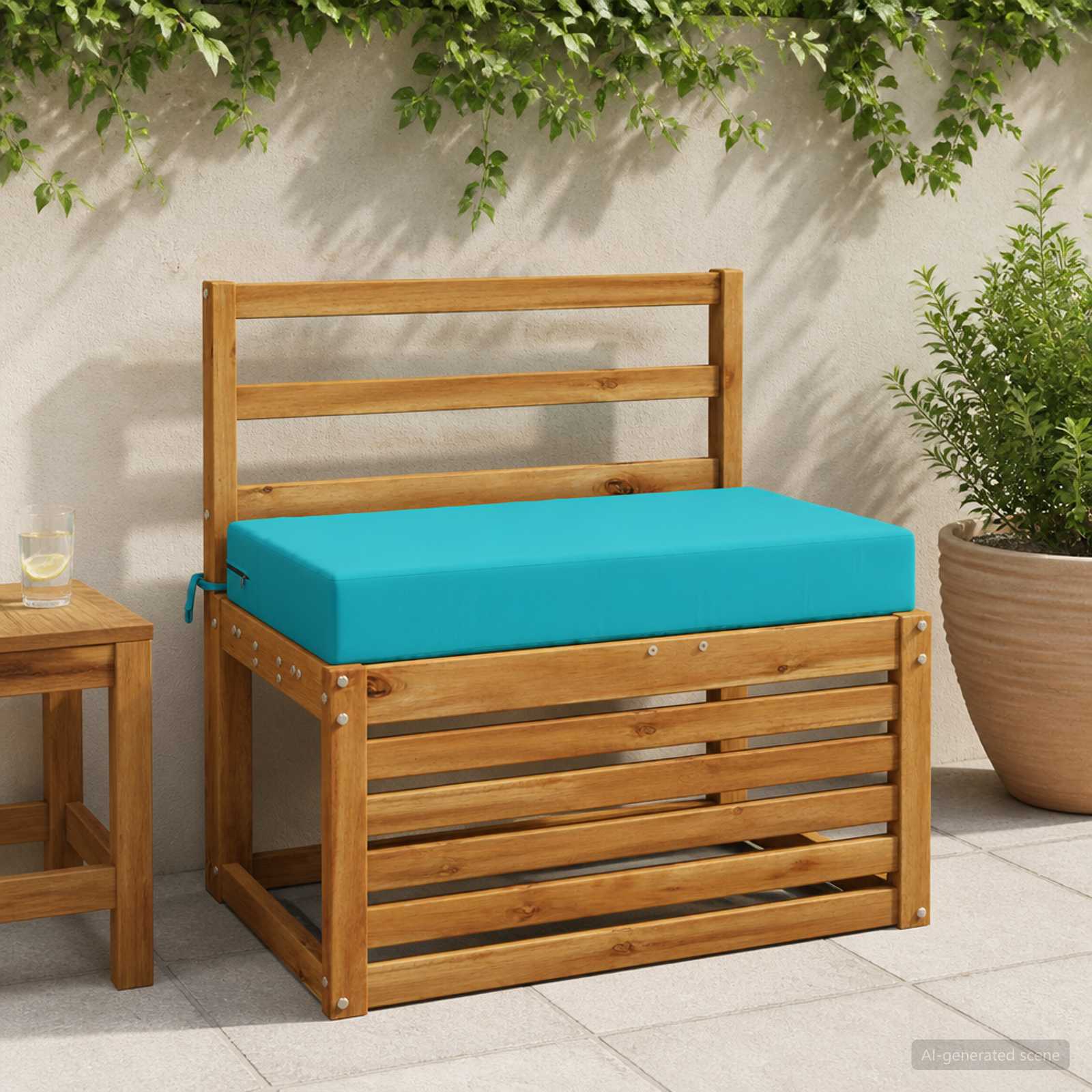Seljapadi SOEST 100% Polüester Türkiis 70 x 40 x 10 cm