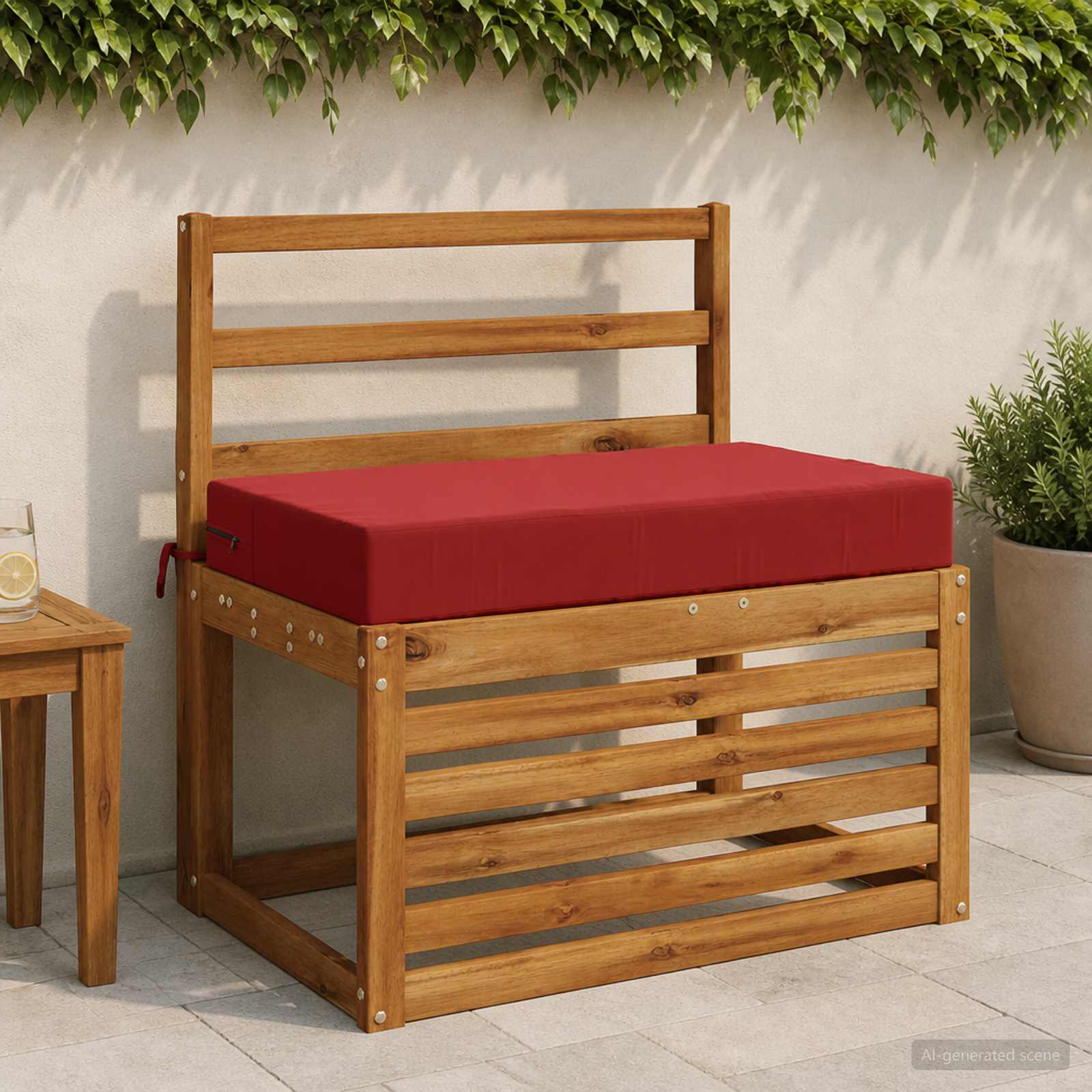 Seljapadi SOEST 100% Polüester Veinpunane 70 x 40 x 10 cm