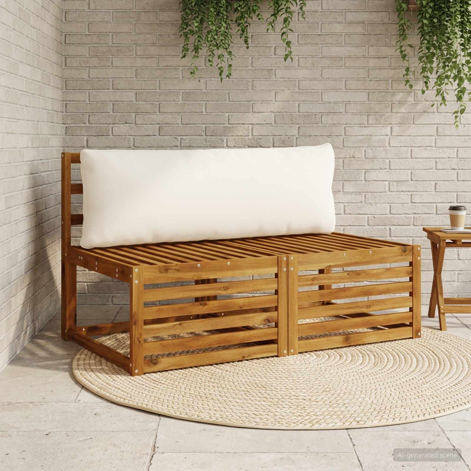 Seljapadi PUTTEN 100% Polüester Valge 120 x 40 x 15 cm