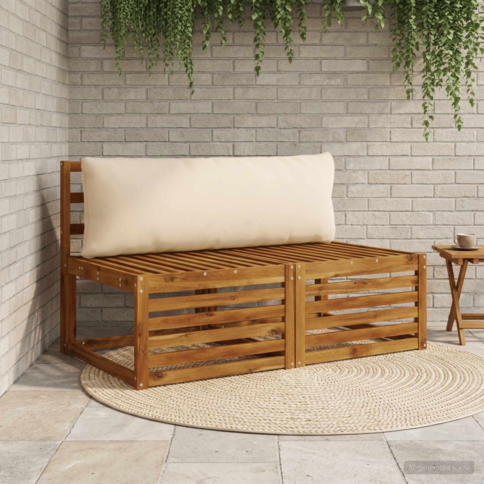 Seljapadi PUTTEN 100% Polüester Kreemjas 120 x 40 x 15 cm