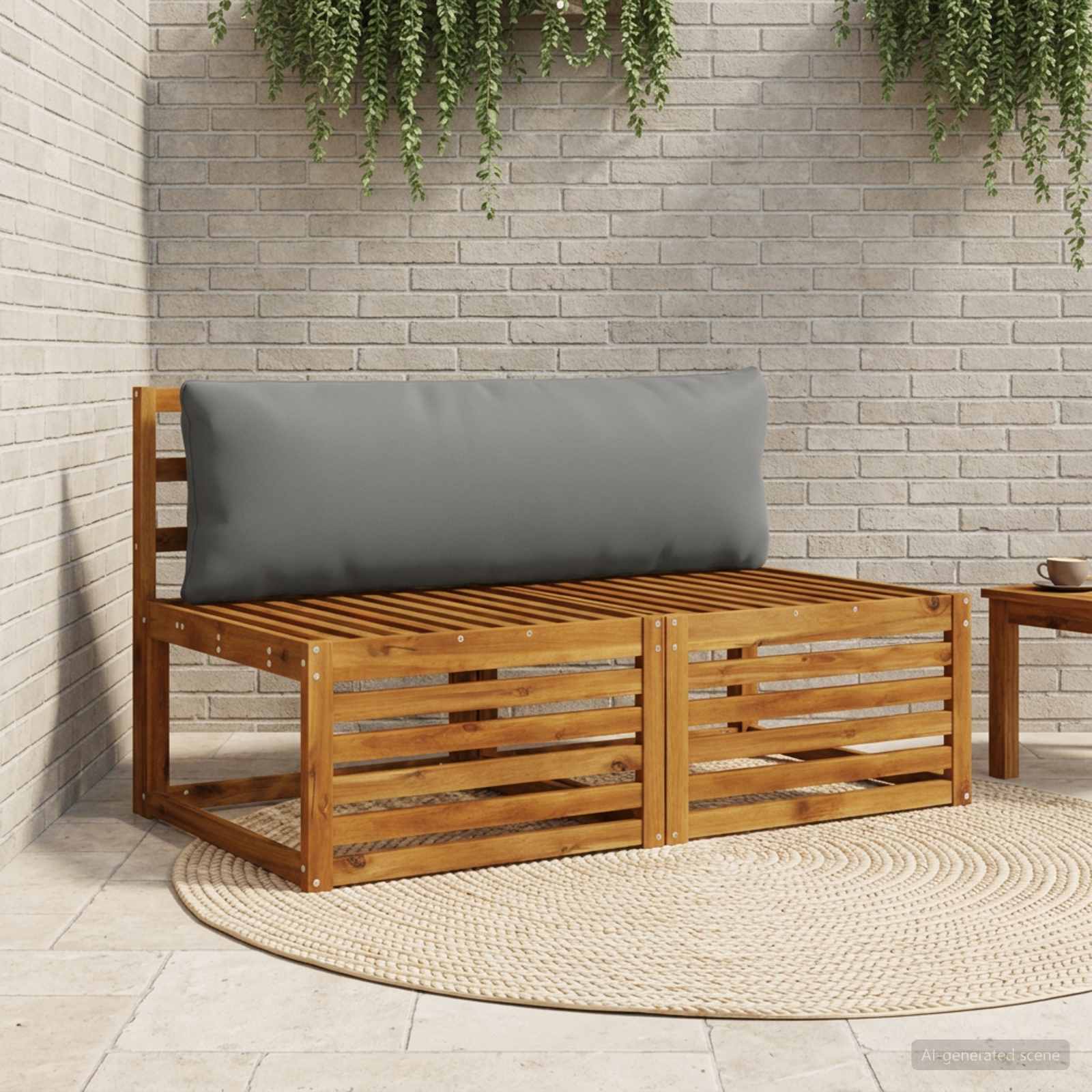 Seljapadi PUTTEN 100% Polüester Antratsiit 120 x 40 x 15 cm