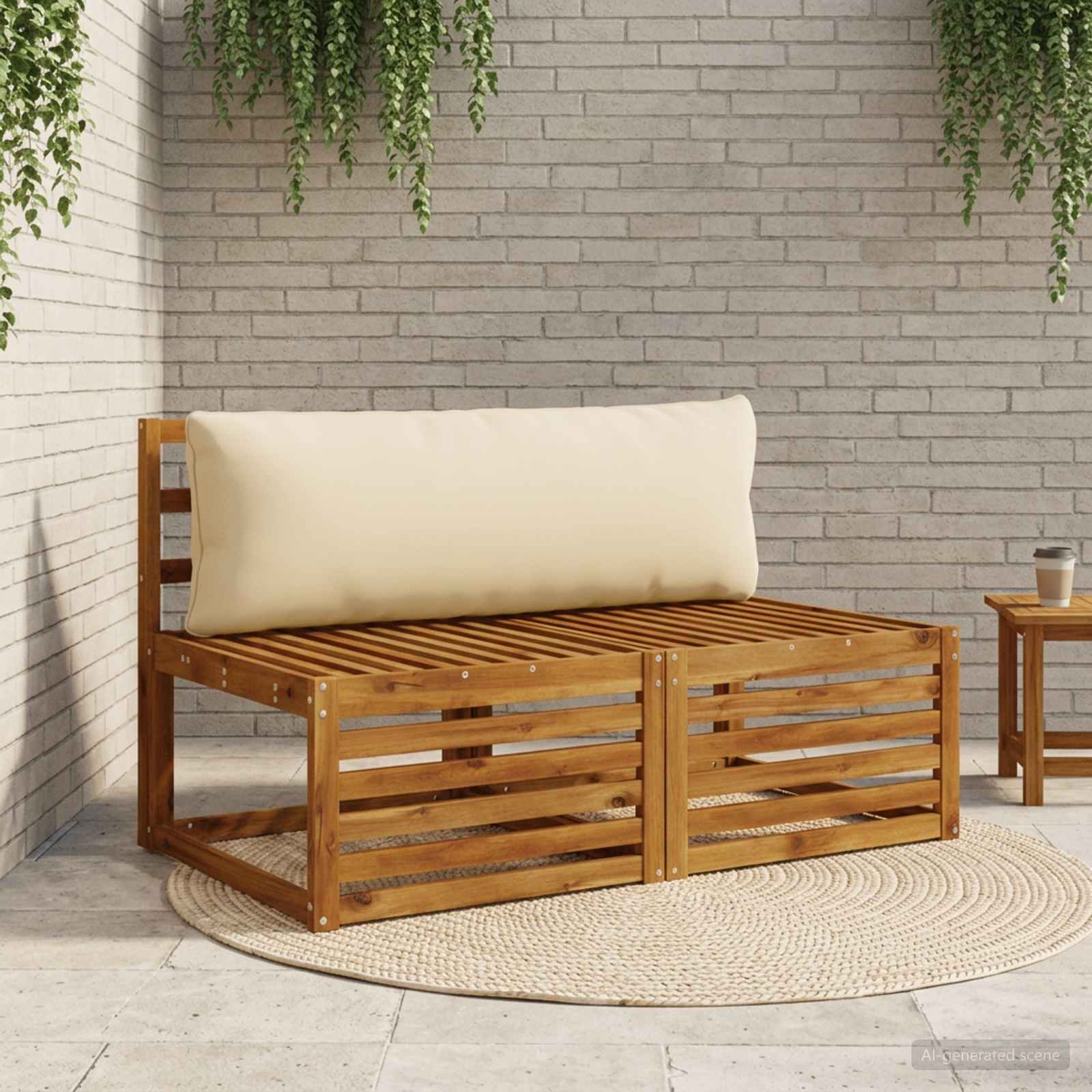 Seljapadi PUTTEN 100% Polüester Beež 120 x 40 x 15 cm