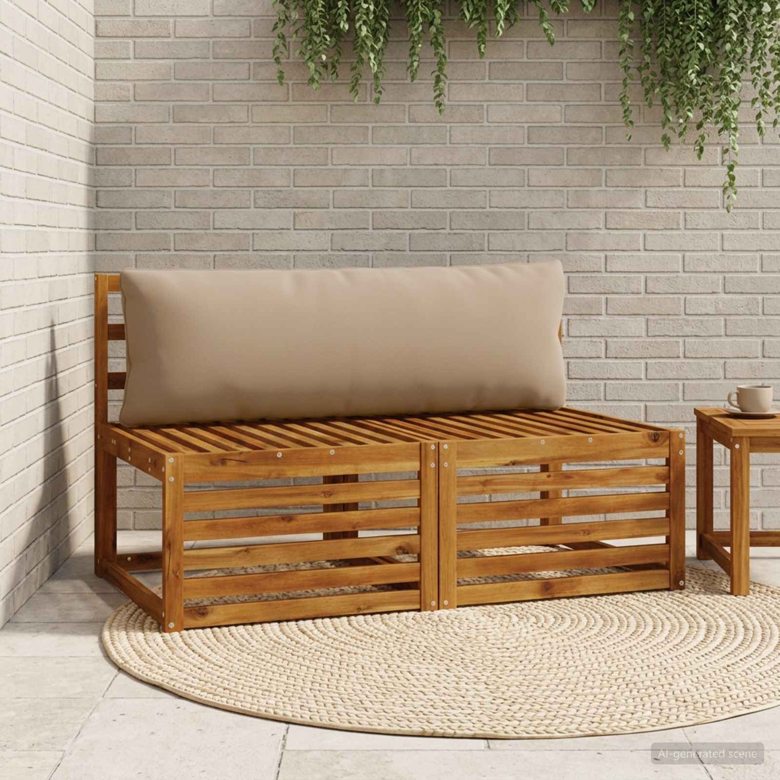 Seljapadi PUTTEN 100% Polüester Pruunikashall 120 x 40 x 15 cm