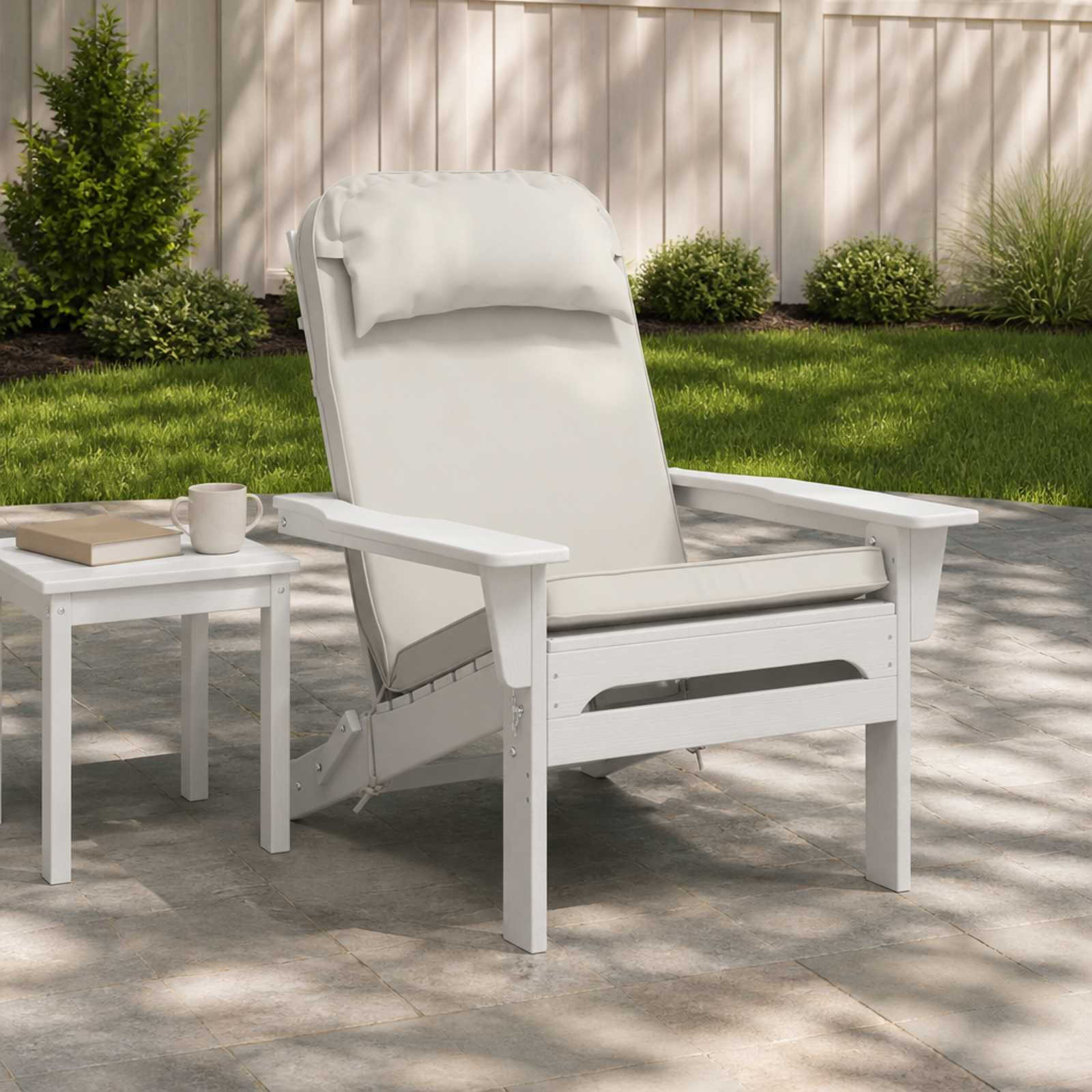 Adirondack-tooli padi 100% Polüester Valge 124 x 55 x 5 cm