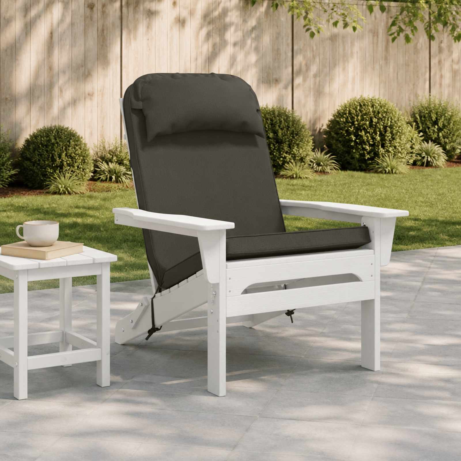 Adirondack-tooli padi 100% Polüester Antratsiit 124 x 55 x 5 cm