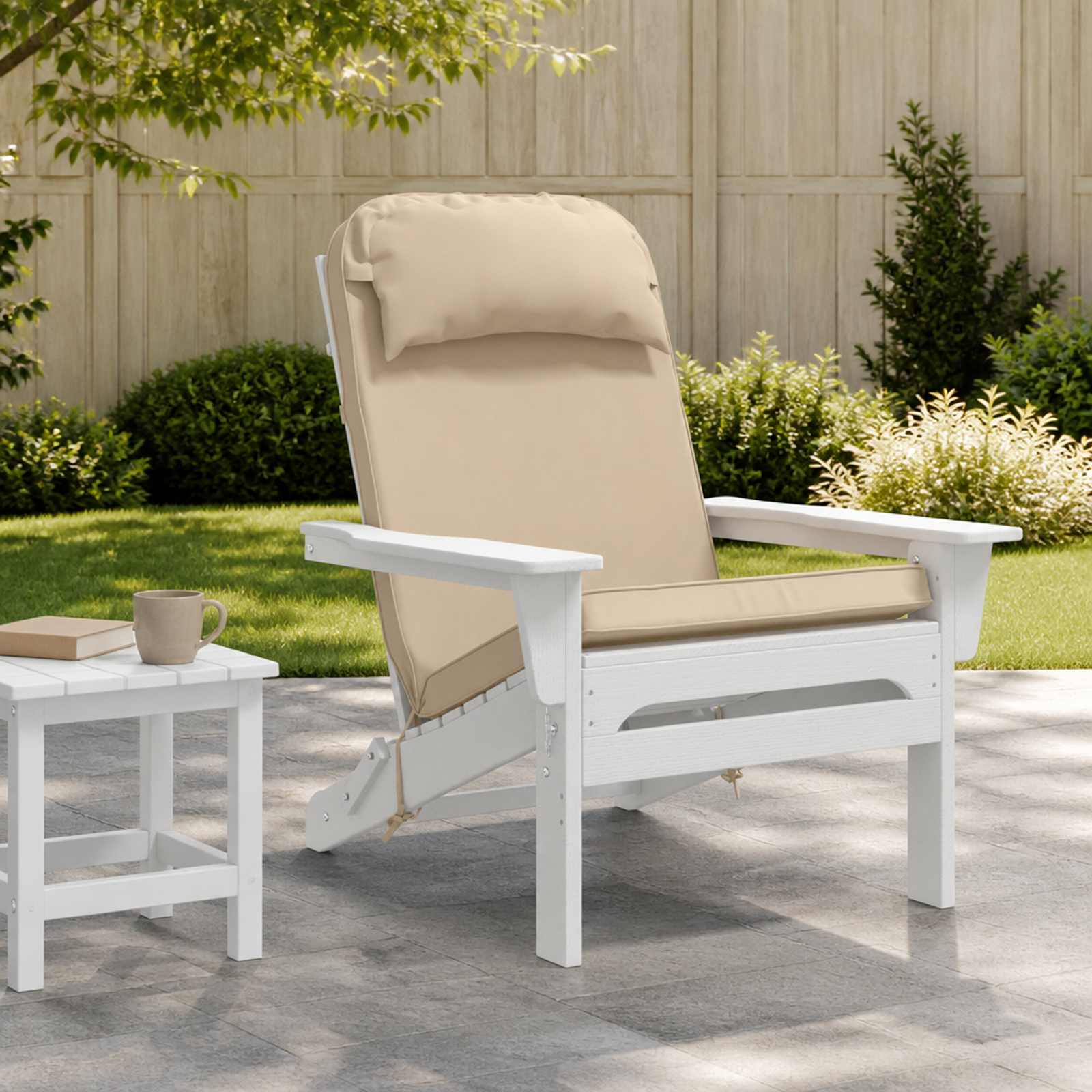 Adirondack-tooli padi 100% Polüester Kreemjas 124 x 55 x 5 cm