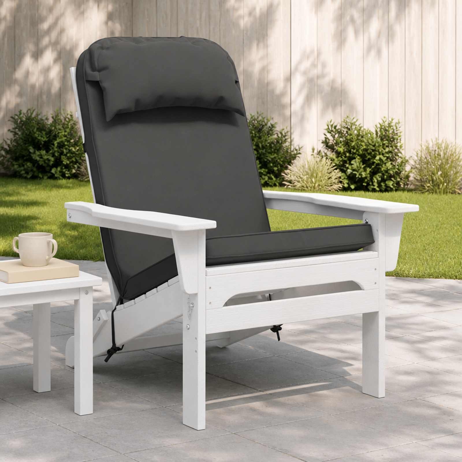Adirondack-tooli padi 100% Polüester Antratsiit 124 x 55 x 5 cm