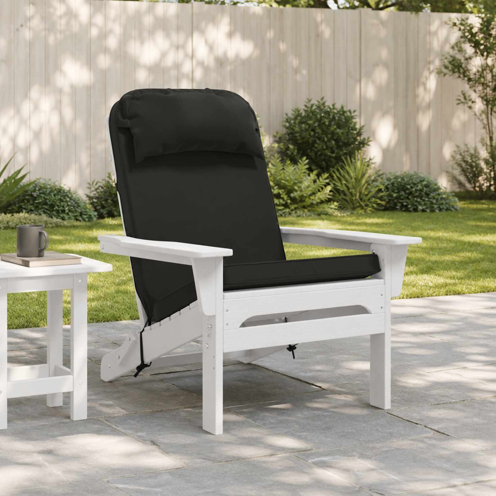 Adirondack-tooli padi 100% Polüester Must 124 x 55 x 5 cm