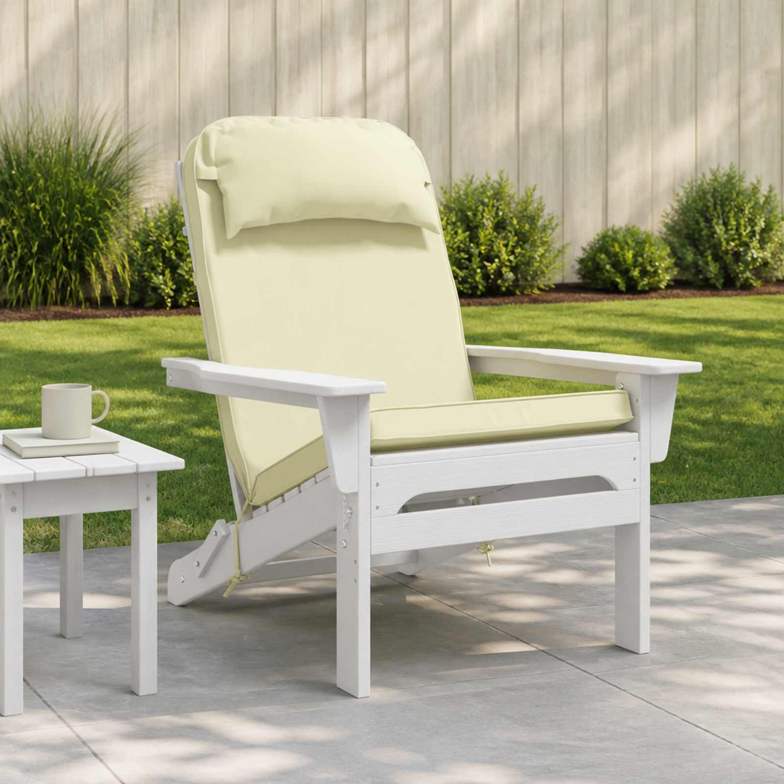 Adirondack-tooli padi 100% Polüester Kreemjas 124 x 55 x 5 cm