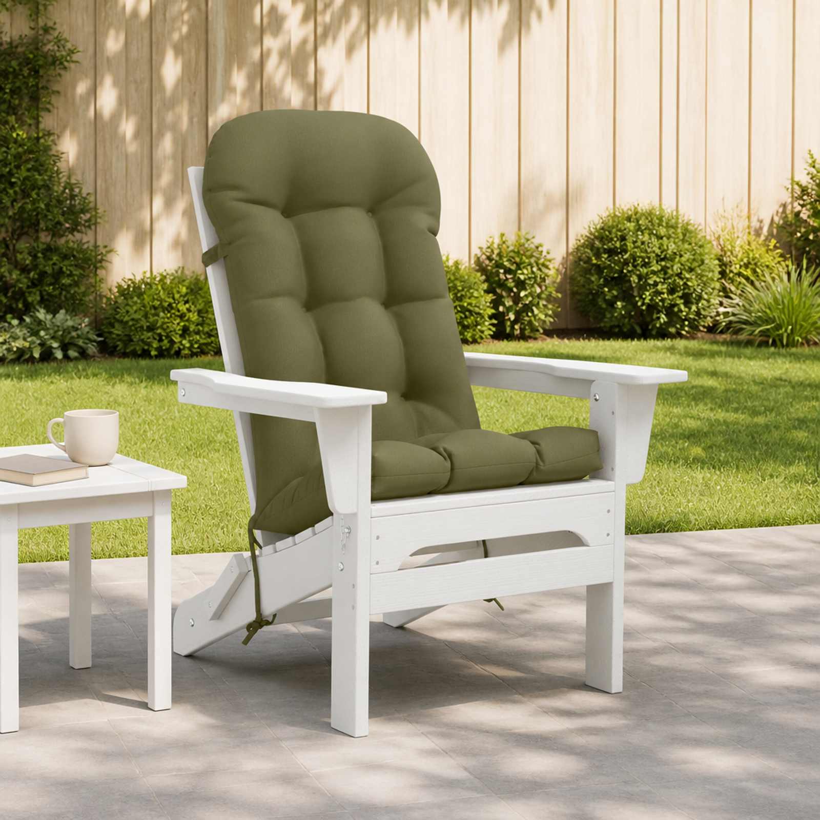 Adirondack-tooli padi PUTTEN 100% Polüester Oliiviroheline