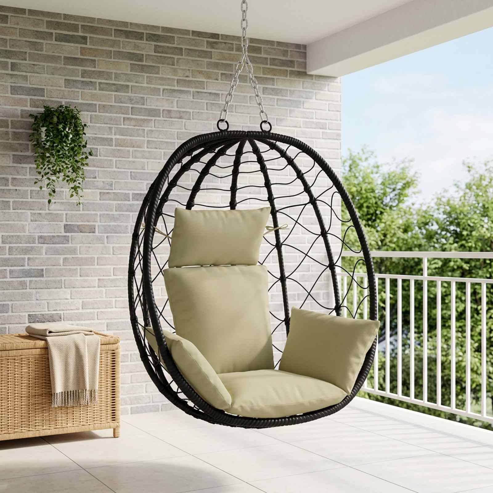 Adirondacki padjad PUTTEN 100% Polüester Hele roheline