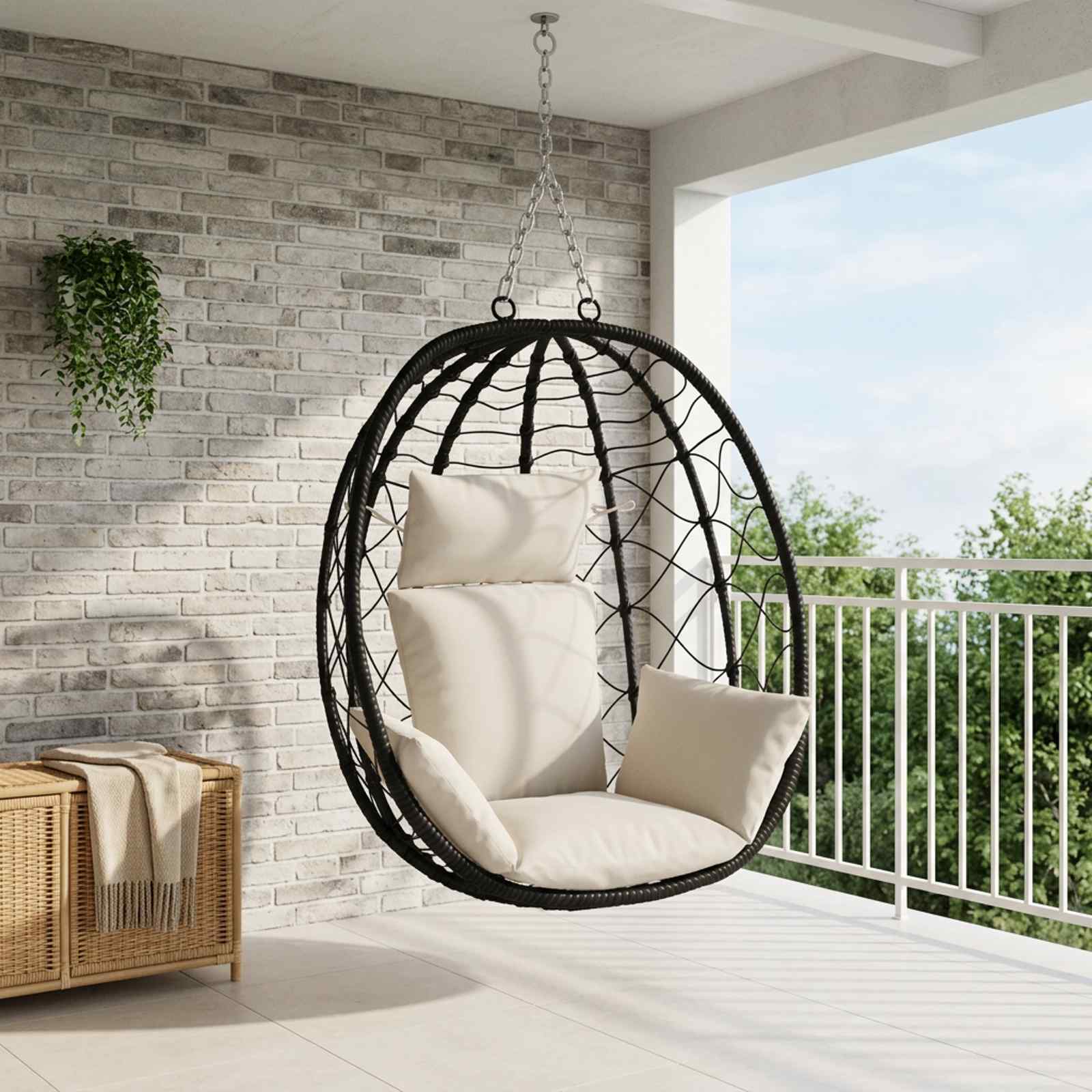 Adirondacki padjad PUTTEN 100% Polüester Valge 60 x 145 x 10 cm