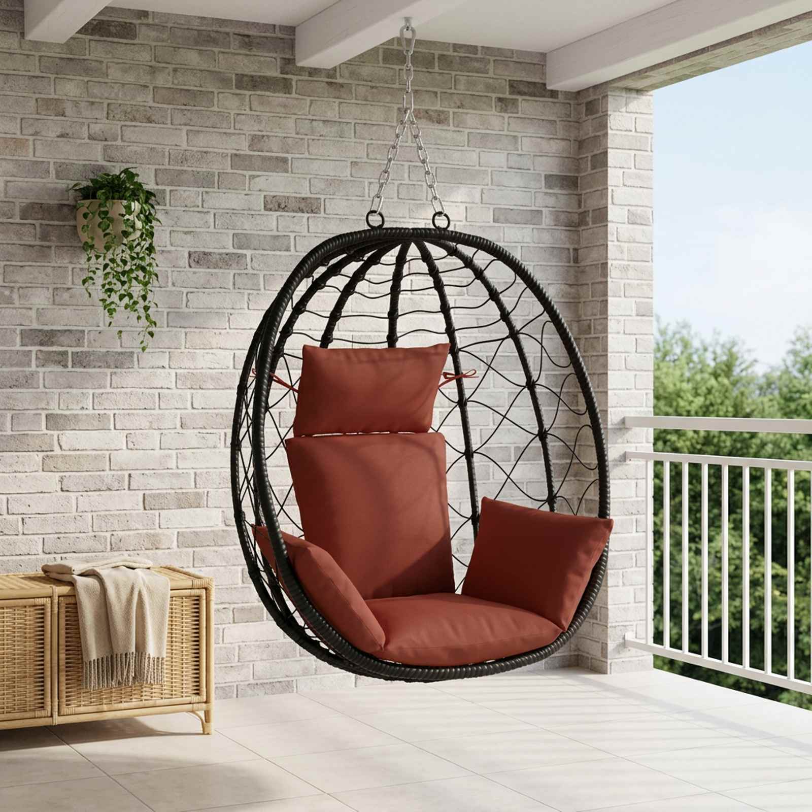 Adirondacki padjad PUTTEN 100% Polüester Punane