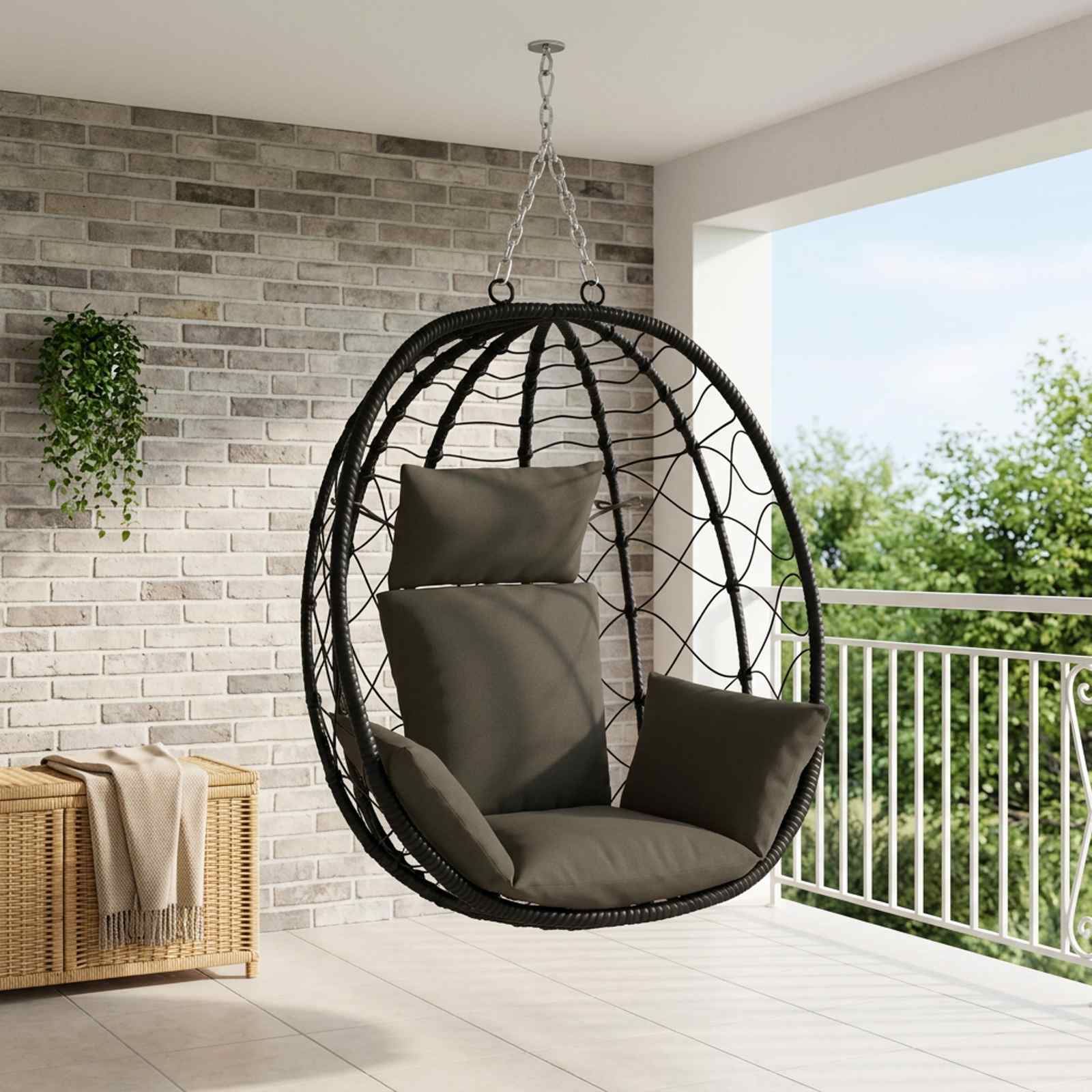 Adirondacki padjad PUTTEN 100% Polüester Antratsiit