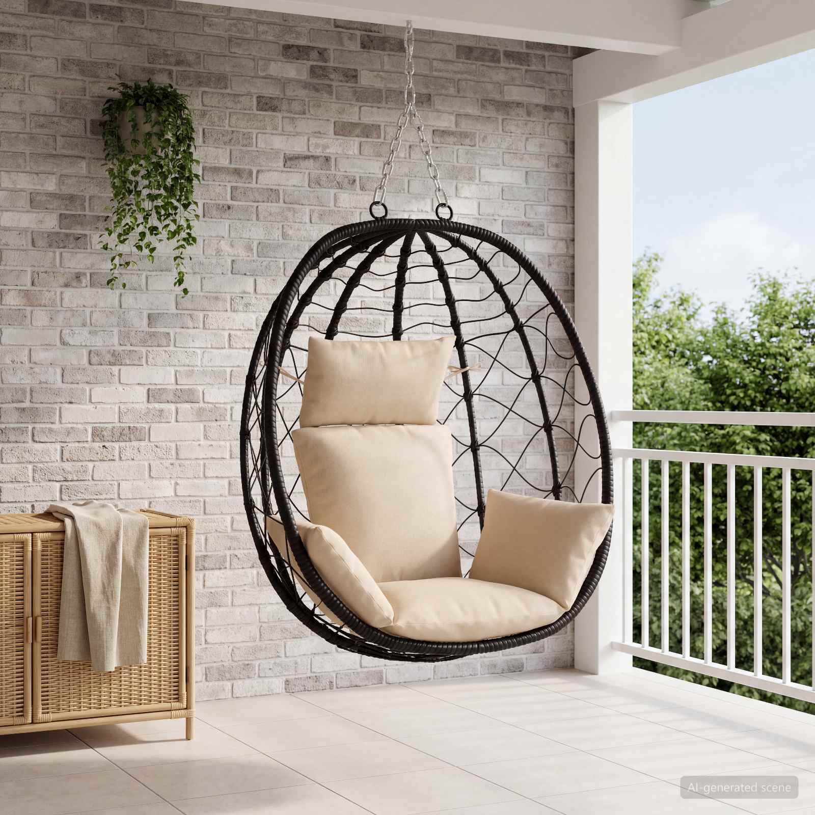 Adirondacki padjad PUTTEN 100% Polüester Kreemjas