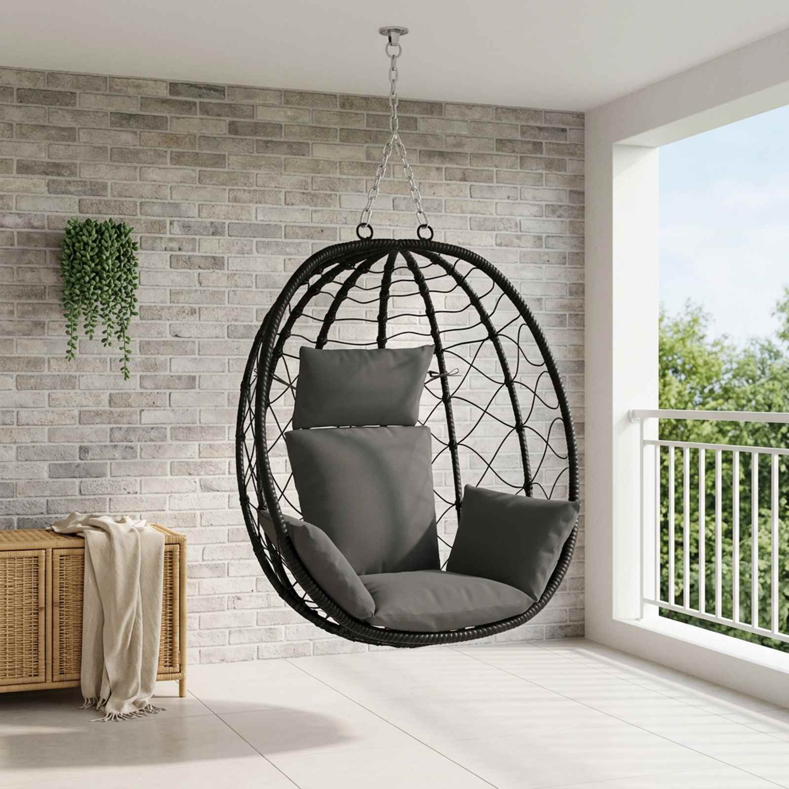 Adirondacki padjad PUTTEN 100% Polüester Antratsiit