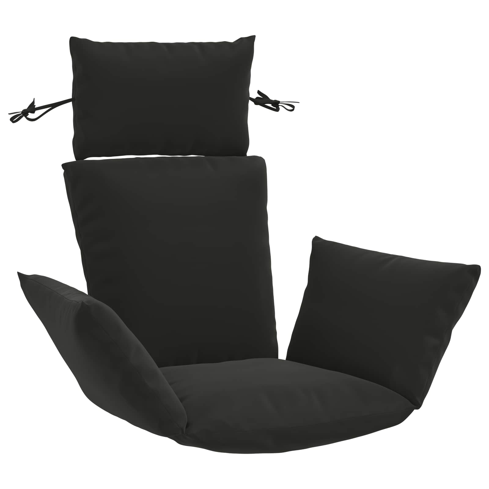 Adirondacki padjad PUTTEN 100% Polüester Must 60 x 145 x 10 cm