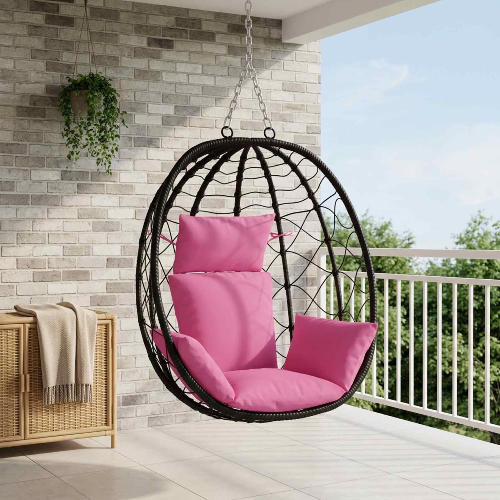 Adirondacki padjad PUTTEN 100% Polüester Roosa 60 x 145 x 10 cm