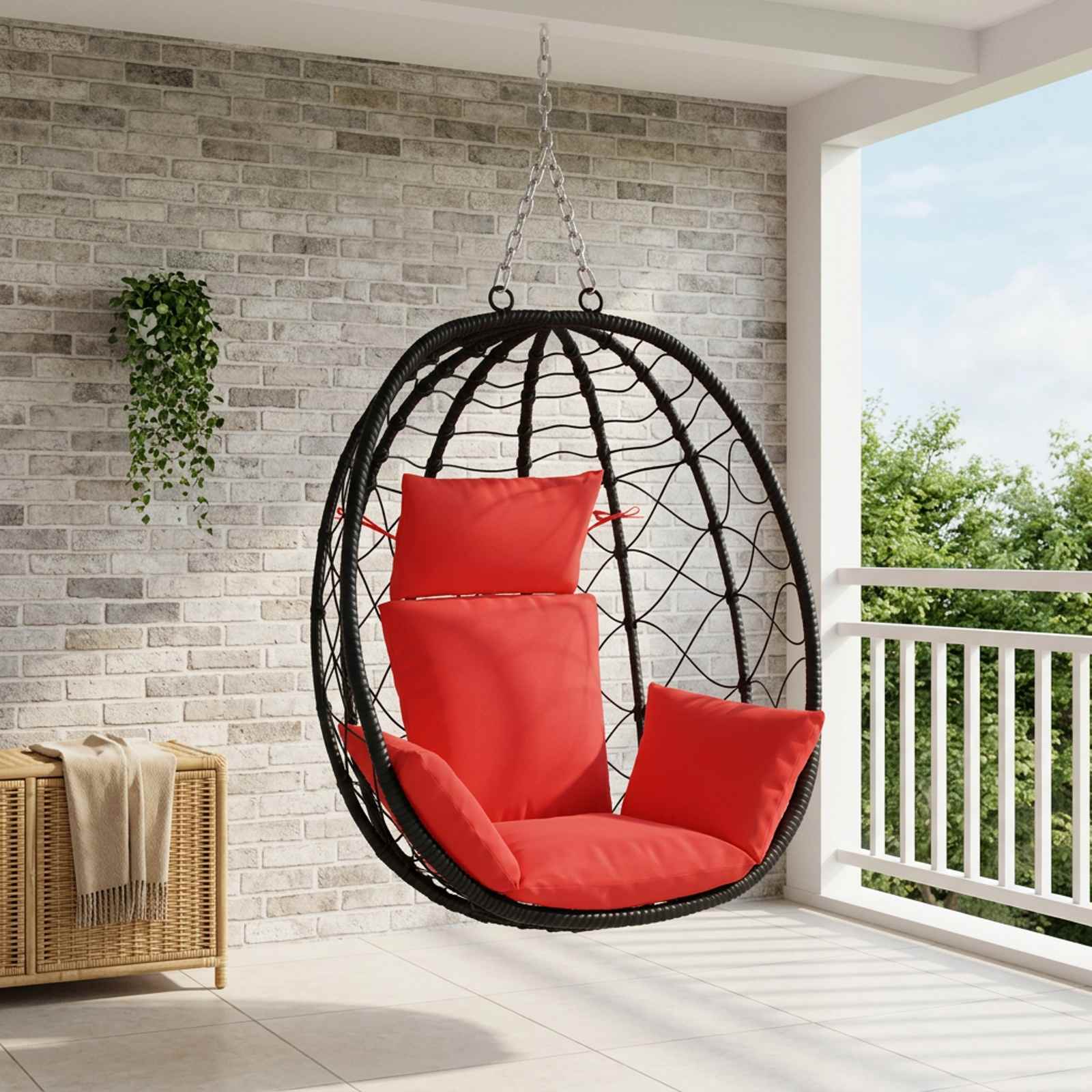 Adirondacki padjad PUTTEN 100% Polüester Punane