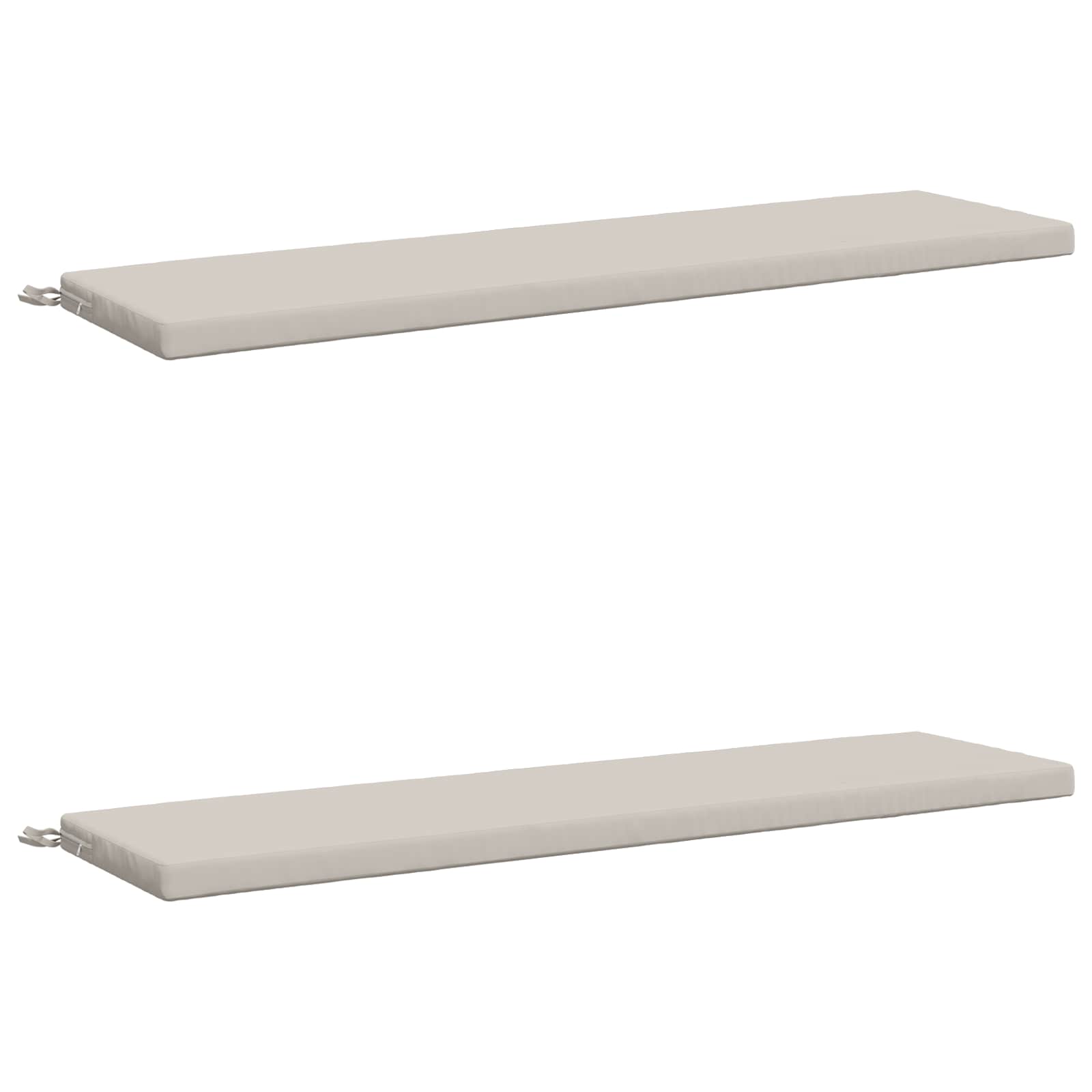 Pingipatjad SOEST 2 tk 100% Polüester Valge 140 x 40 x 5 cm