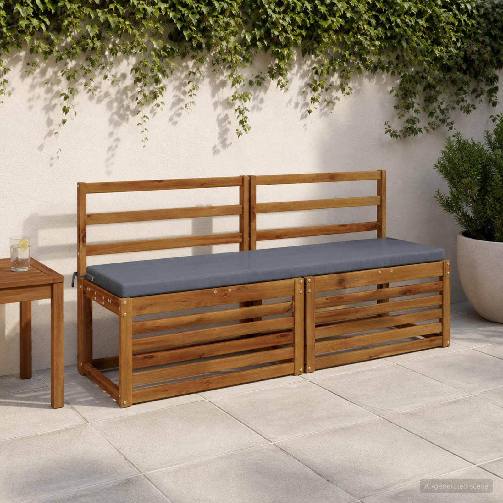 Pingipatjad SOEST 2 tk 100% Polüester Sinine 140 x 40 x 5 cm