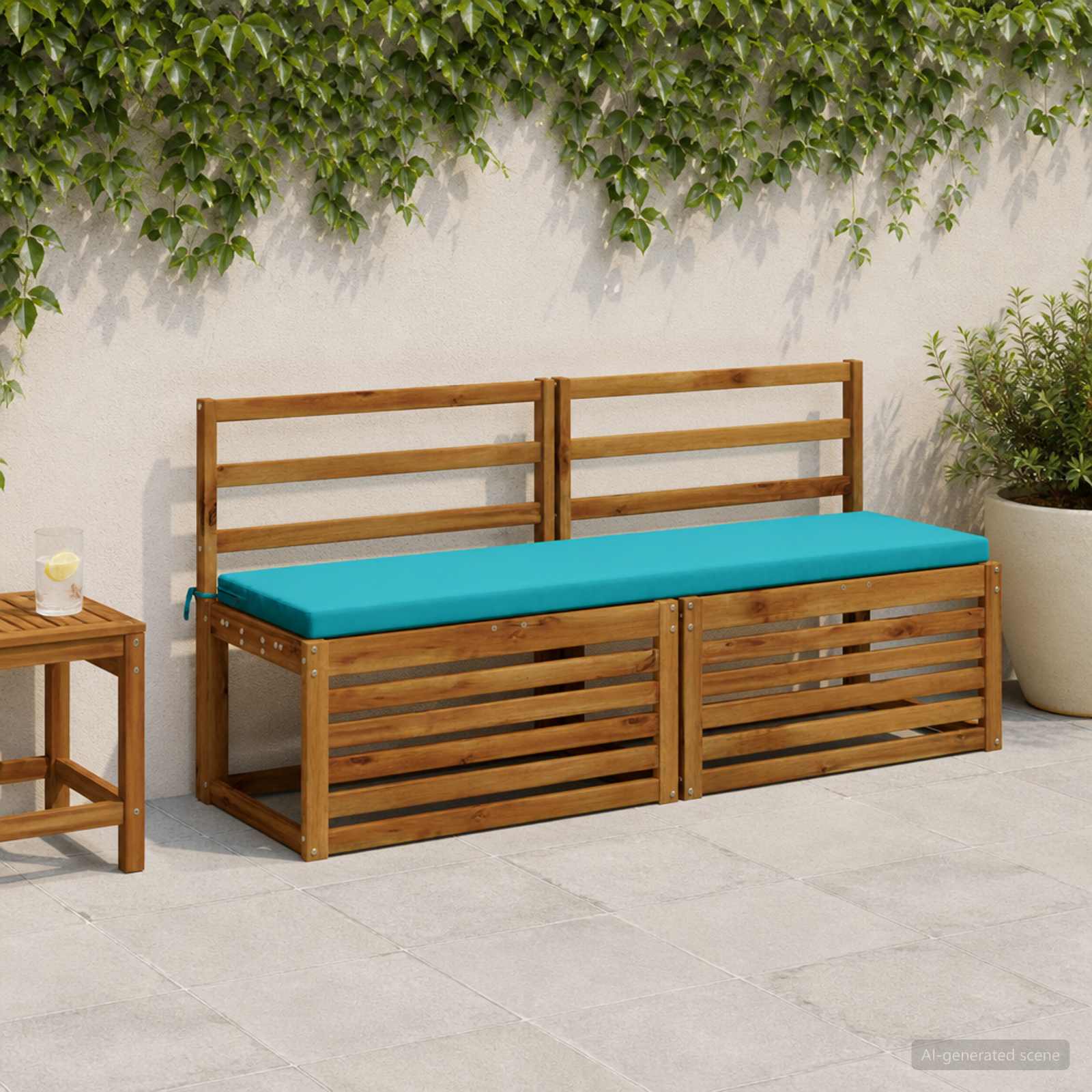 Pingipatjad SOEST 2 tk 100% Polüester Türkiis 150 x 40 x 5 cm