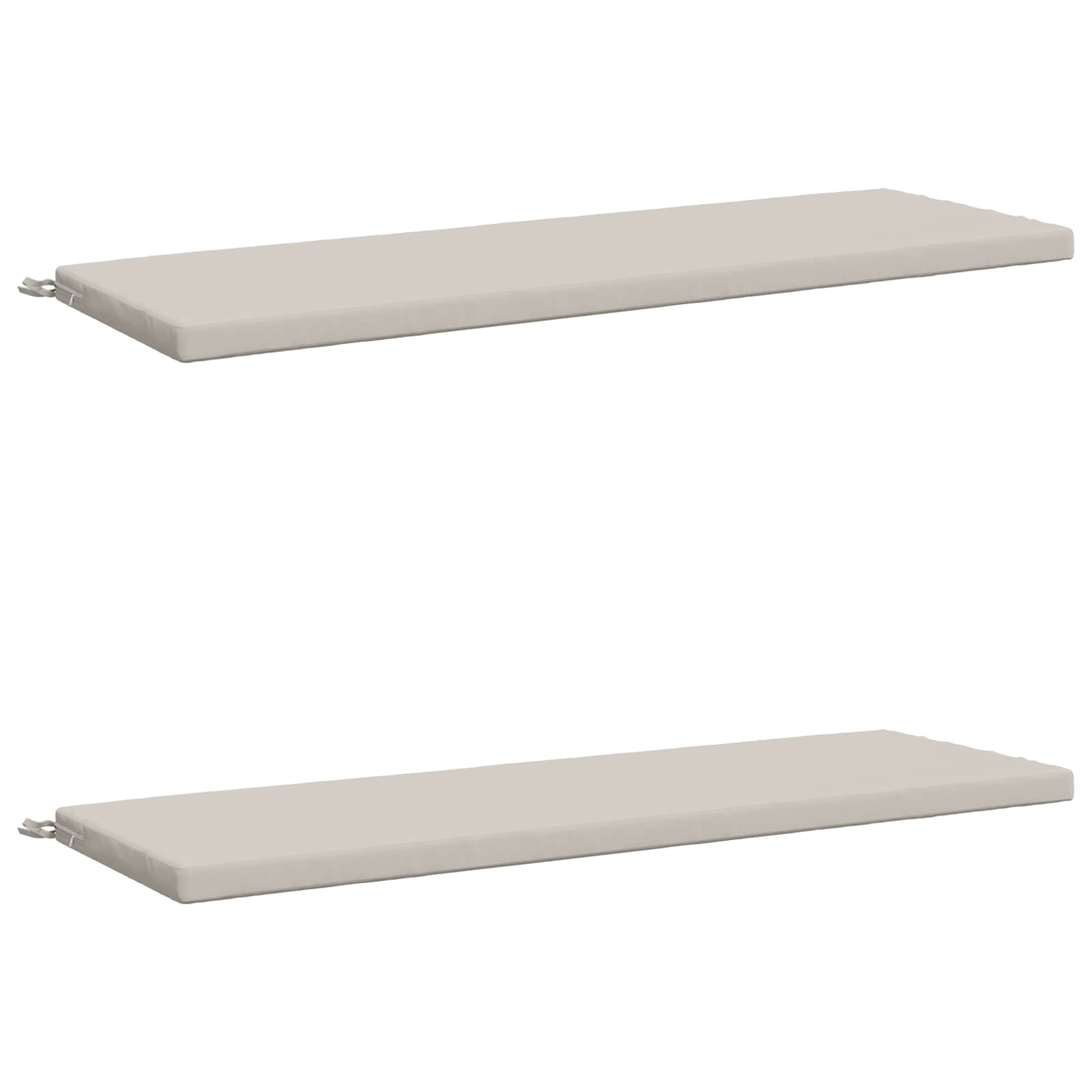 Pingipatjad SOEST 2 tk 100% Polüester Valge 140 x 50 x 5 cm