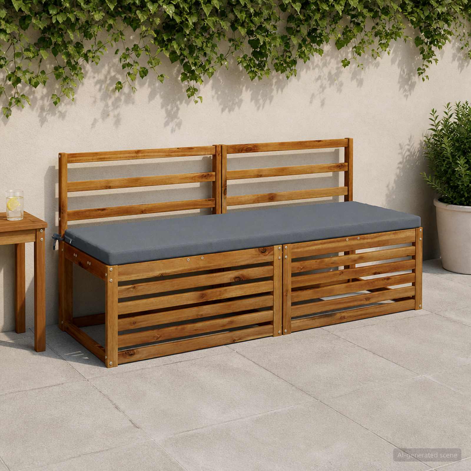 Pingipatjad SOEST 2 tk 100% Polüester Sinine 140 x 50 x 5 cm