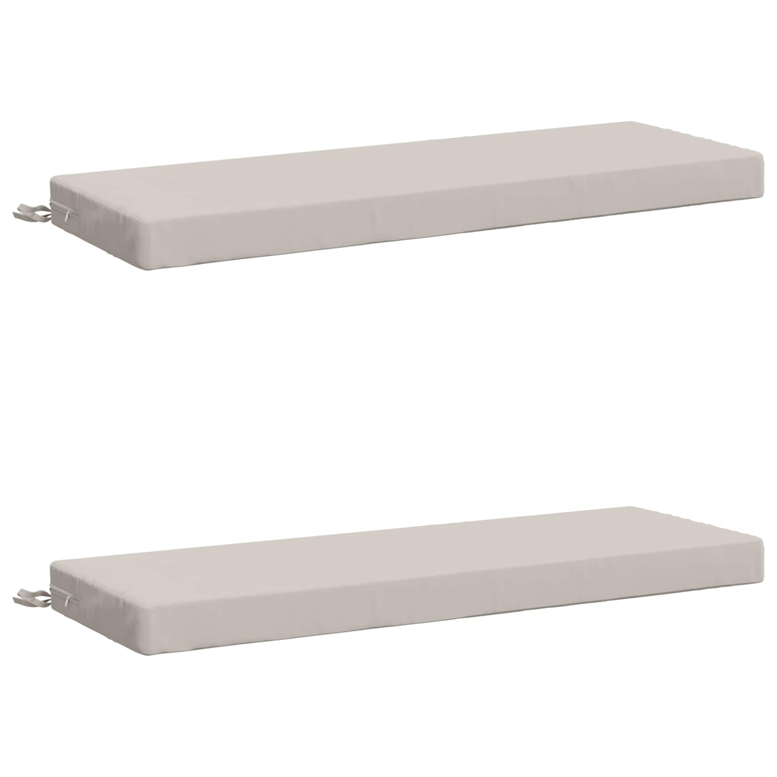 Pingipatjad SOEST 2 tk 100% Polüester Valge 100 x 40 x 8 cm