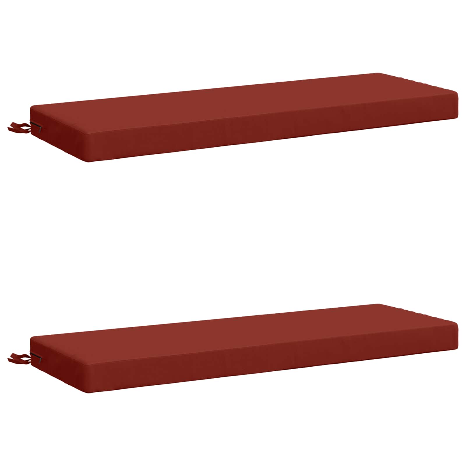 Pingipatjad SOEST 2 tk 100% Polüester Punane 100 x 40 x 8 cm