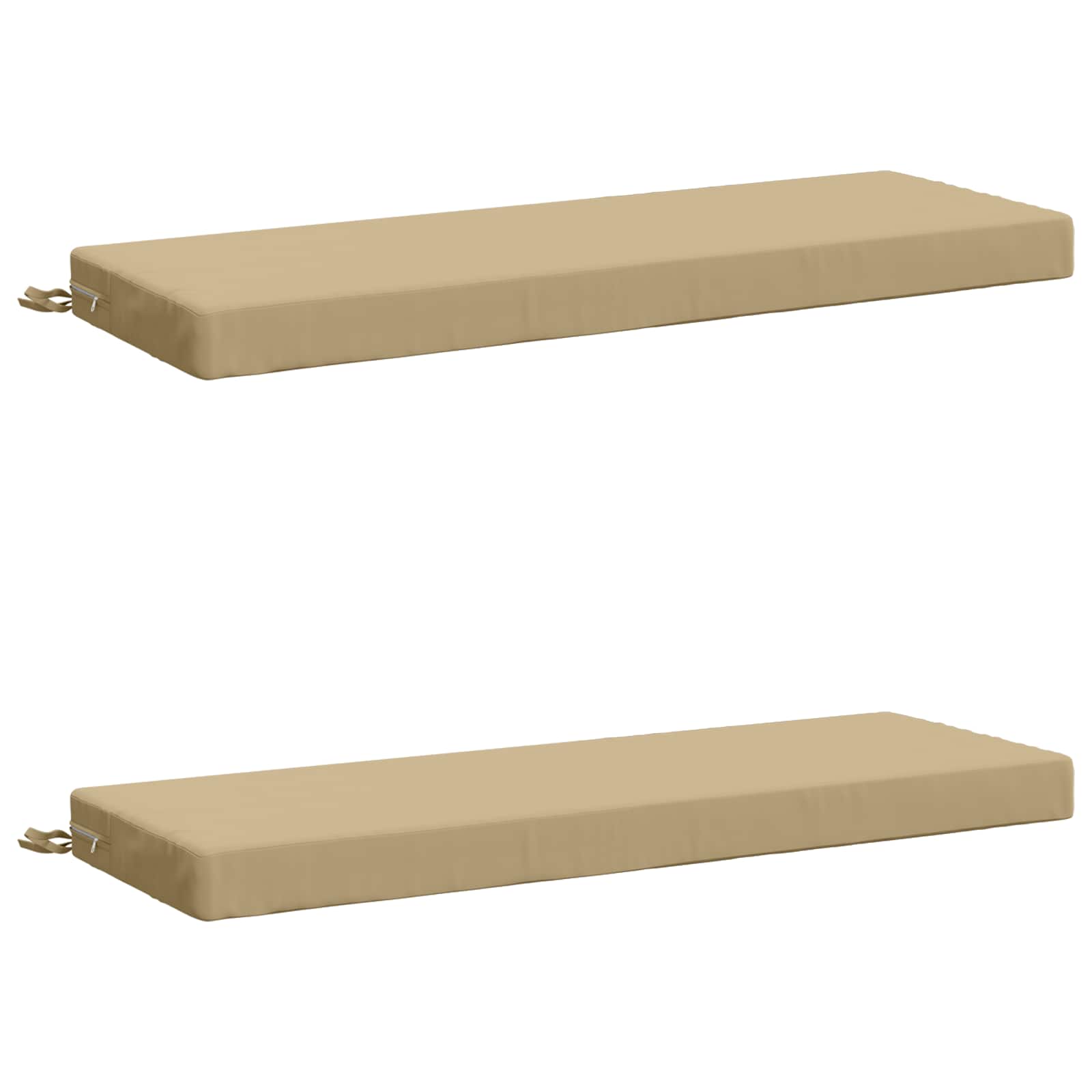 Pingipatjad SOEST 2 tk 100% Polüester Beež 100 x 40 x 8 cm