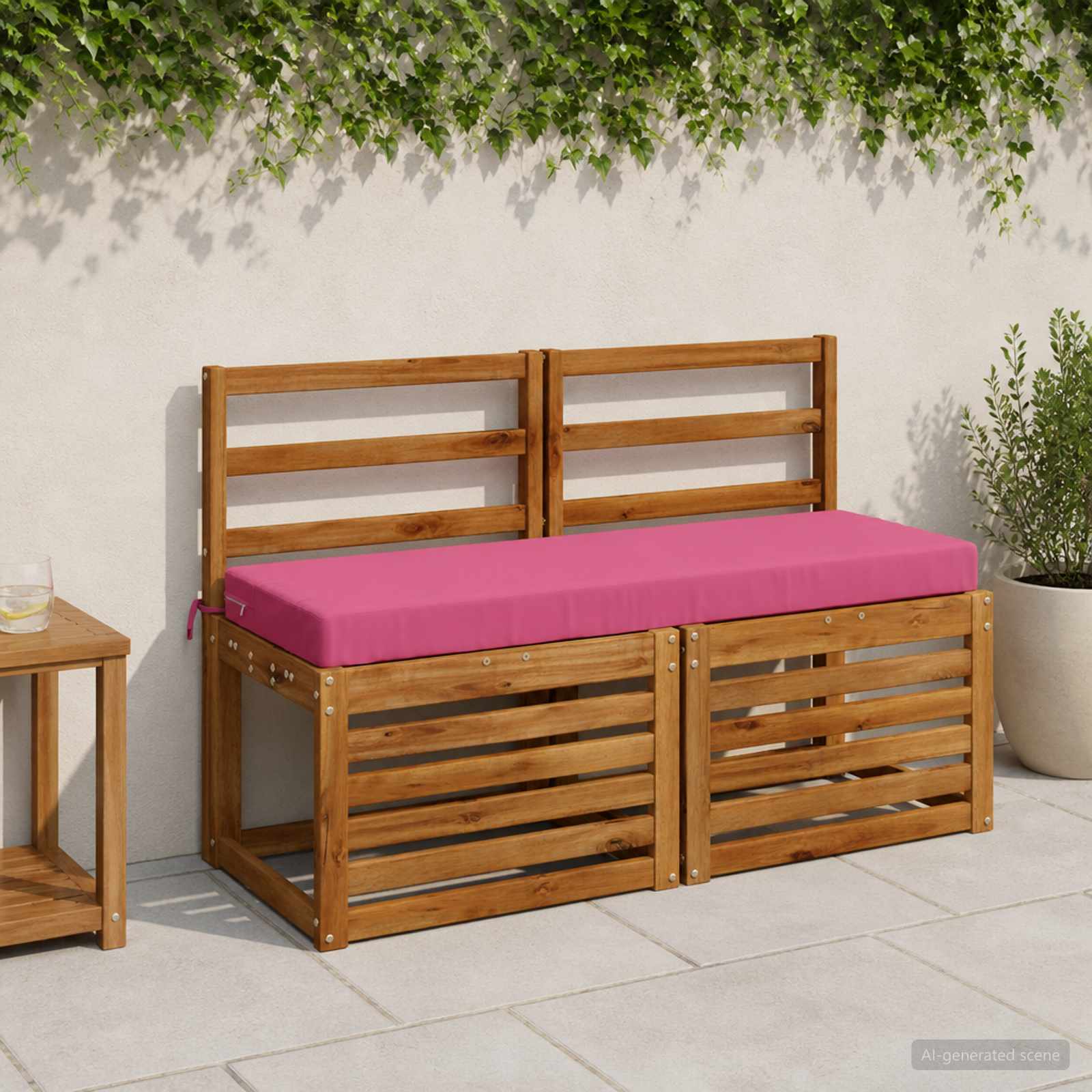 Pingipatjad SOEST 2 tk 100% Polüester Roosa 100 x 40 x 8 cm