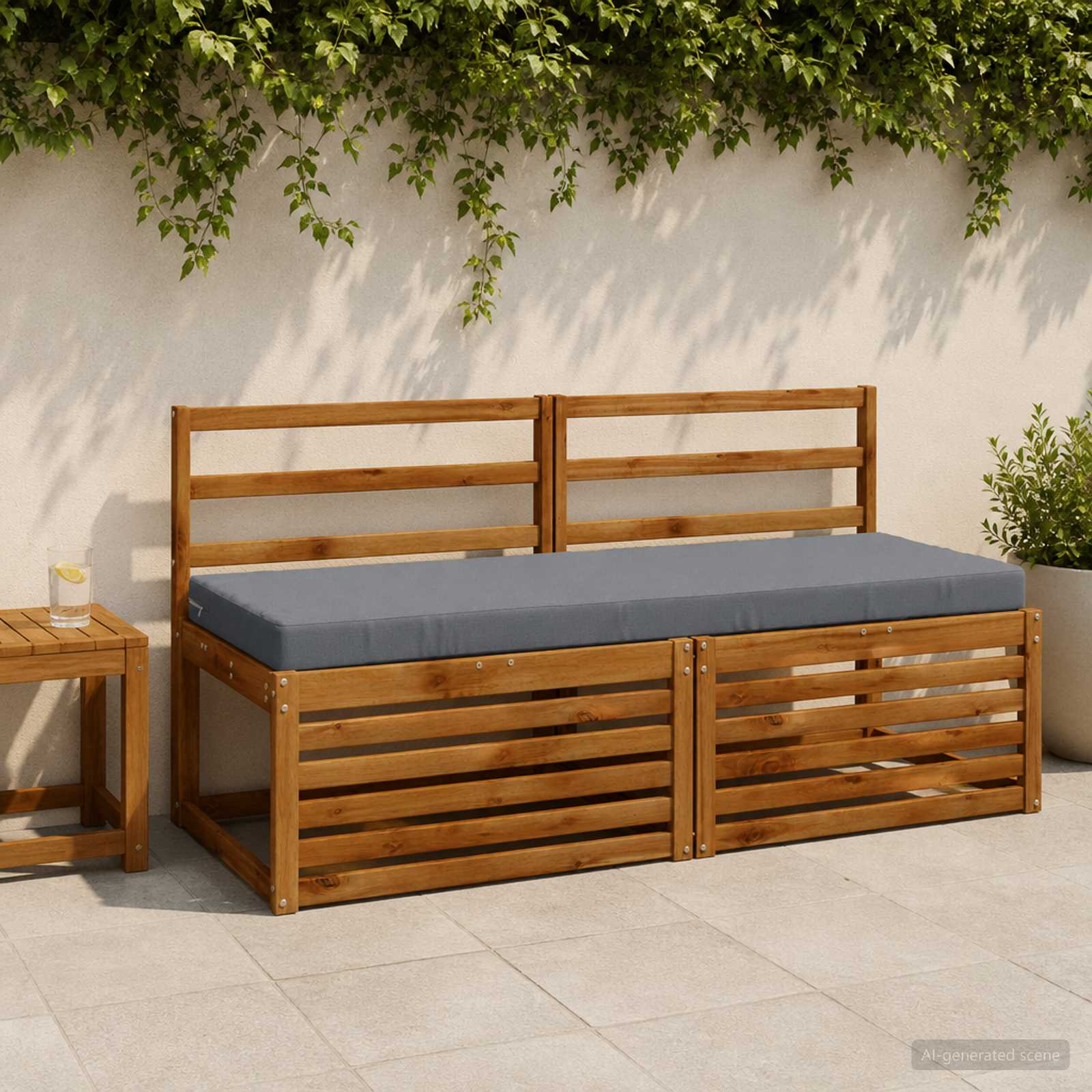 Pingipatjad SOEST 2 tk 100% Polüester Sinine 140 x 50 x 8 cm