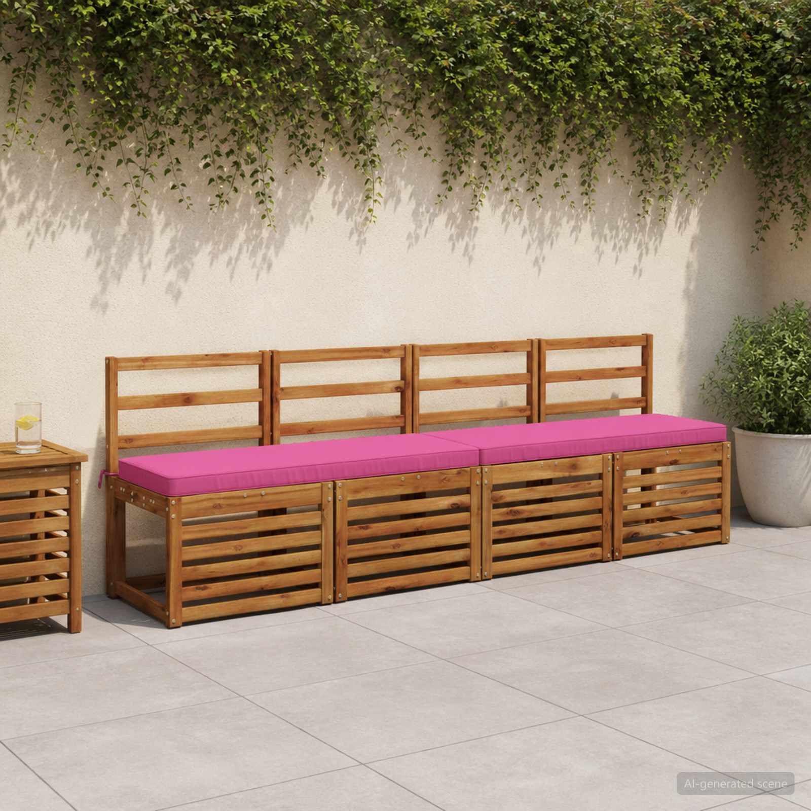 2-osaline Padi Pinkidele VUGHT 2 tk 100% Polüester Roosa