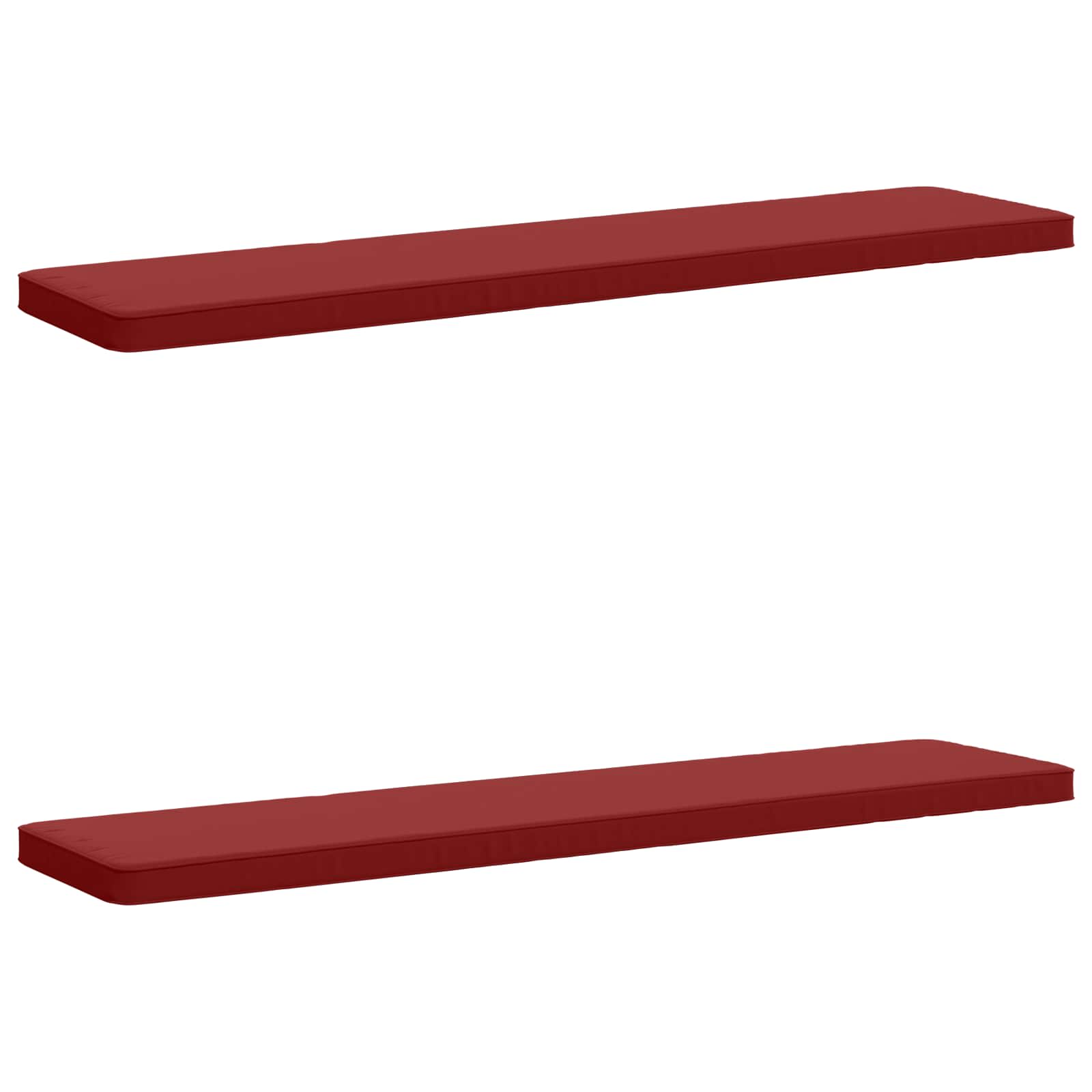 2-osaline Padi Pinkidele VUGHT 2 tk 100% Polüester Veinpunane